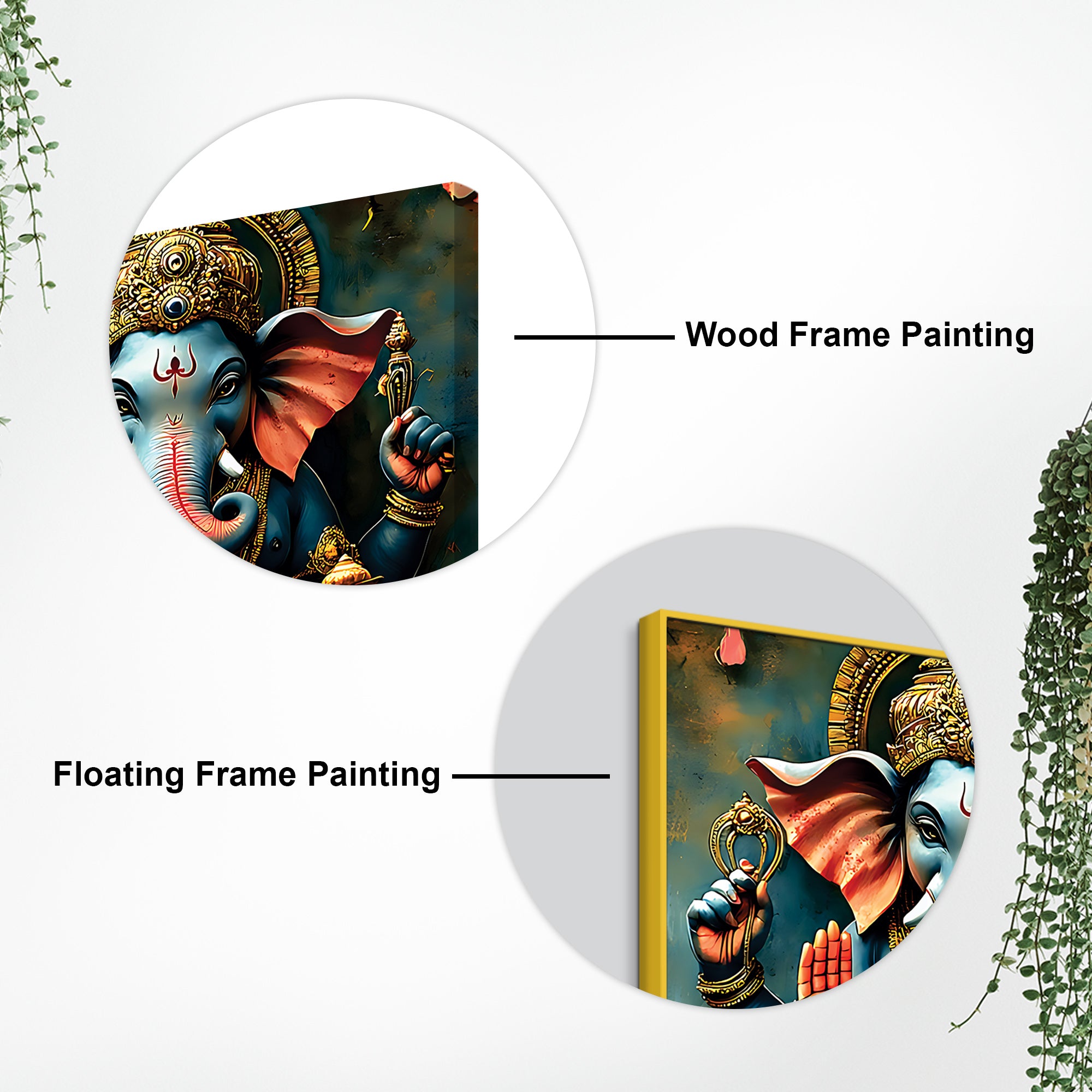 Spiritual Ganesh Ji Painting for Temple & Home