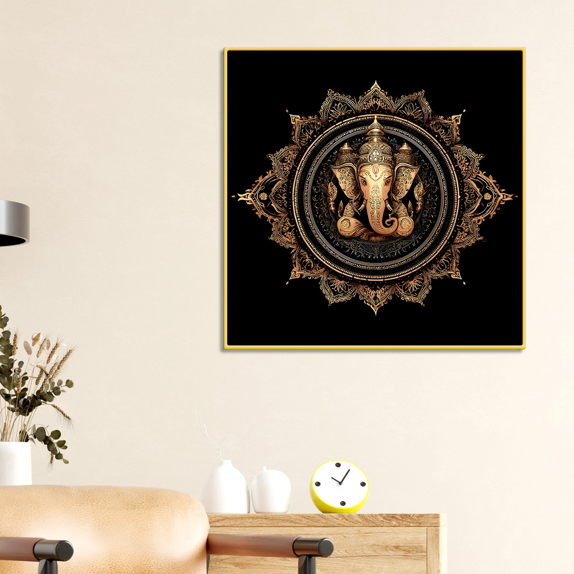 Spiritual Ganesha Home & Temple Decoration Painting