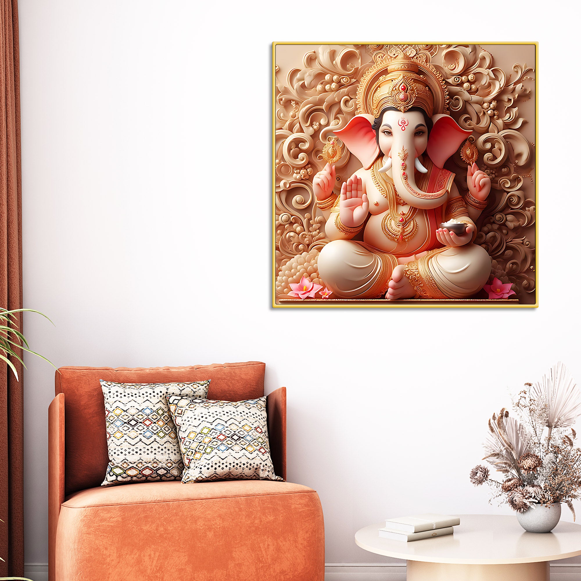 spiritual-ganesha-wall-painting