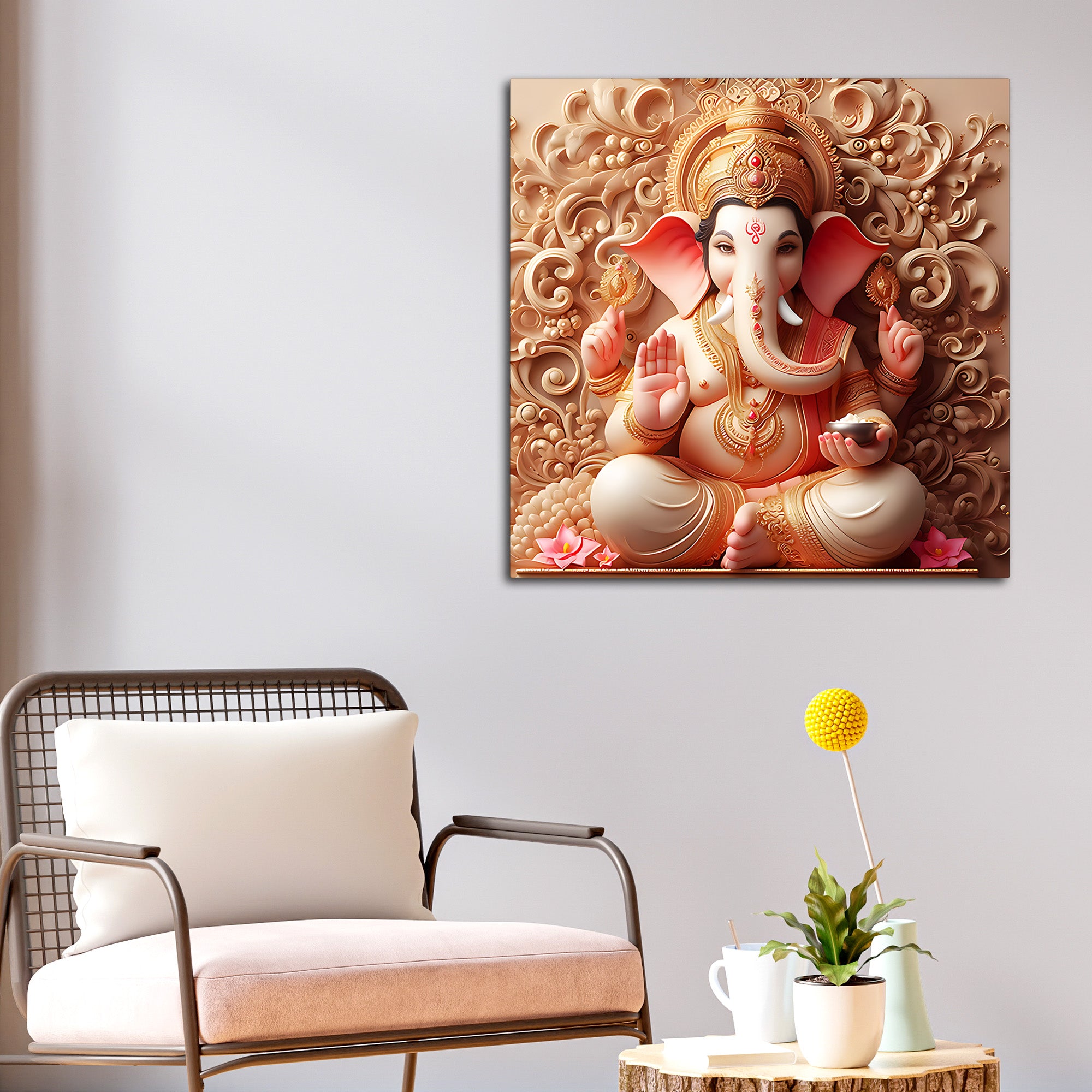 Spiritual Ganesha Wall Painting