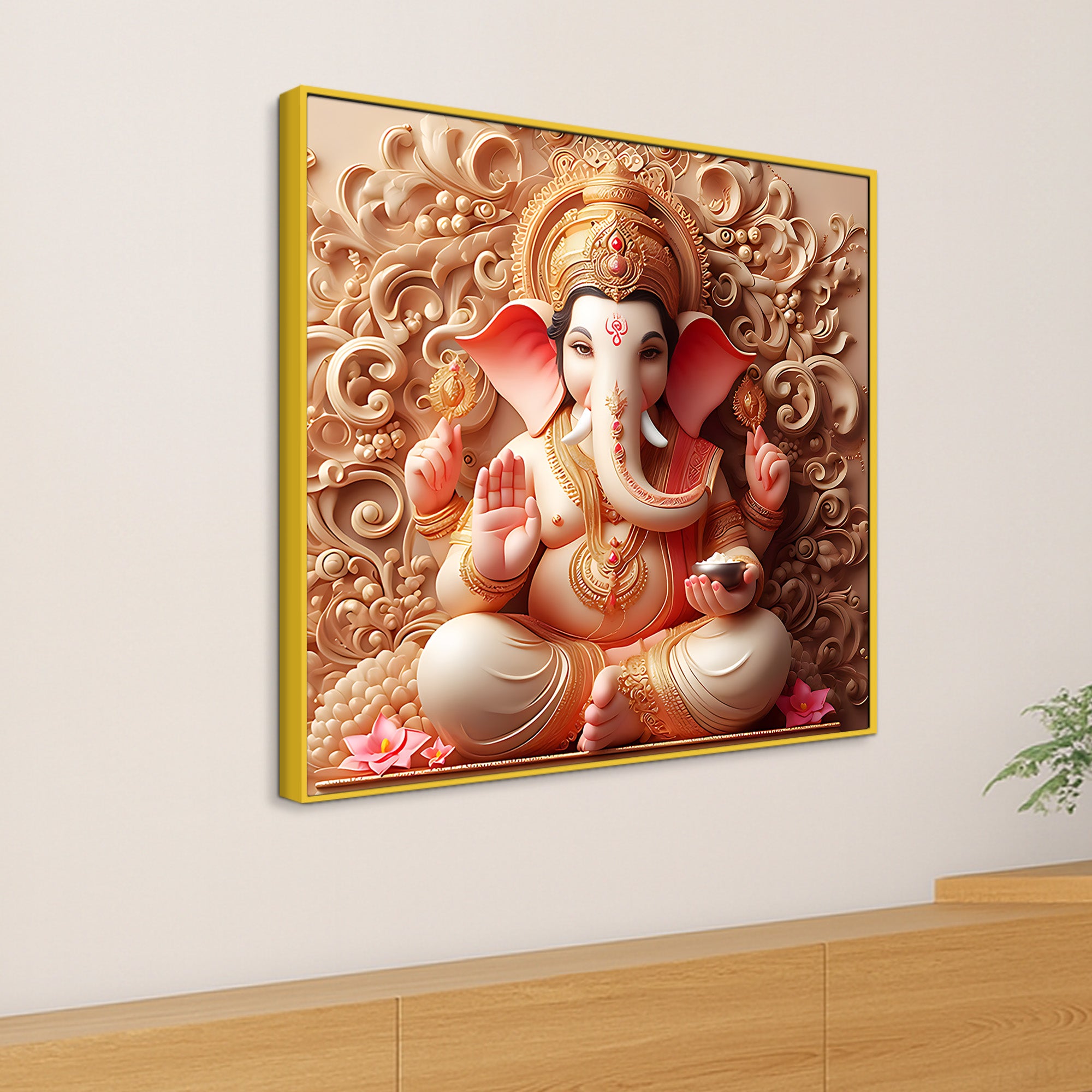 Spiritual Ganesha Wall Painting