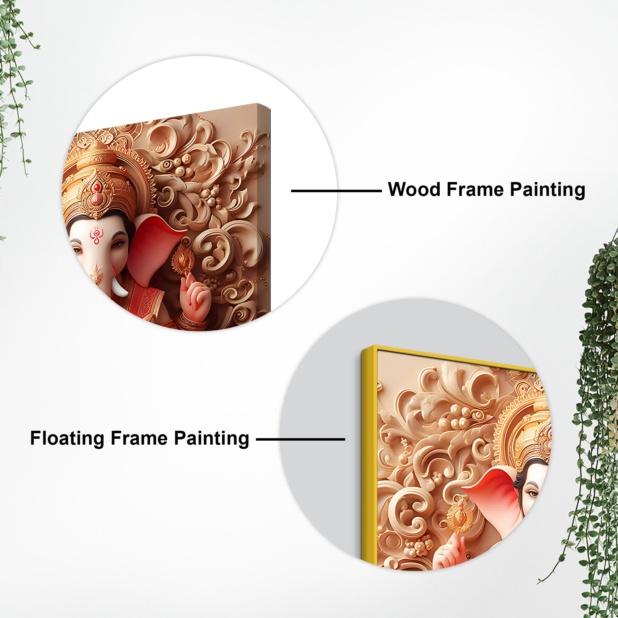 Spiritual Ganesha Wall Painting