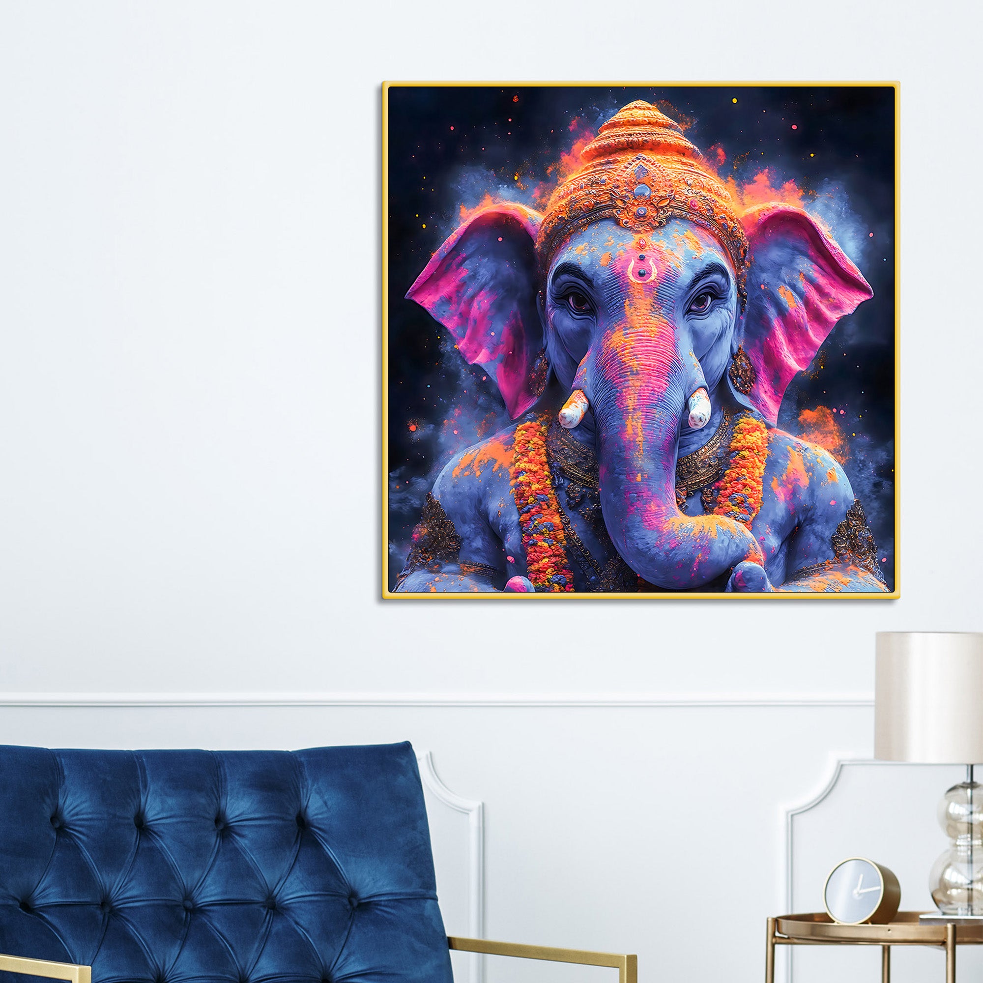 Spiritual Ganpati Bappa Wall Painting