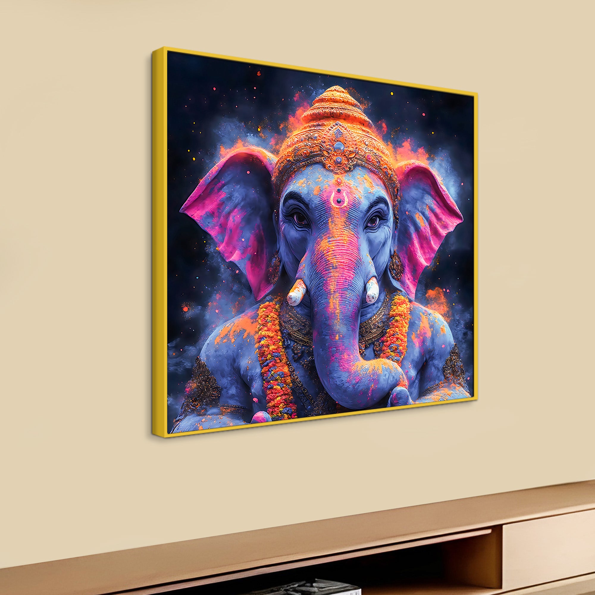 Spiritual Ganpati Bappa Wall Painting