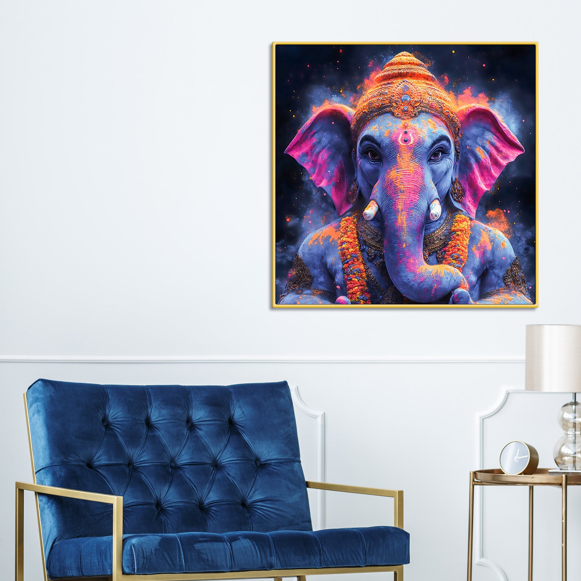 Spiritual Ganpati Bappa Wall Painting