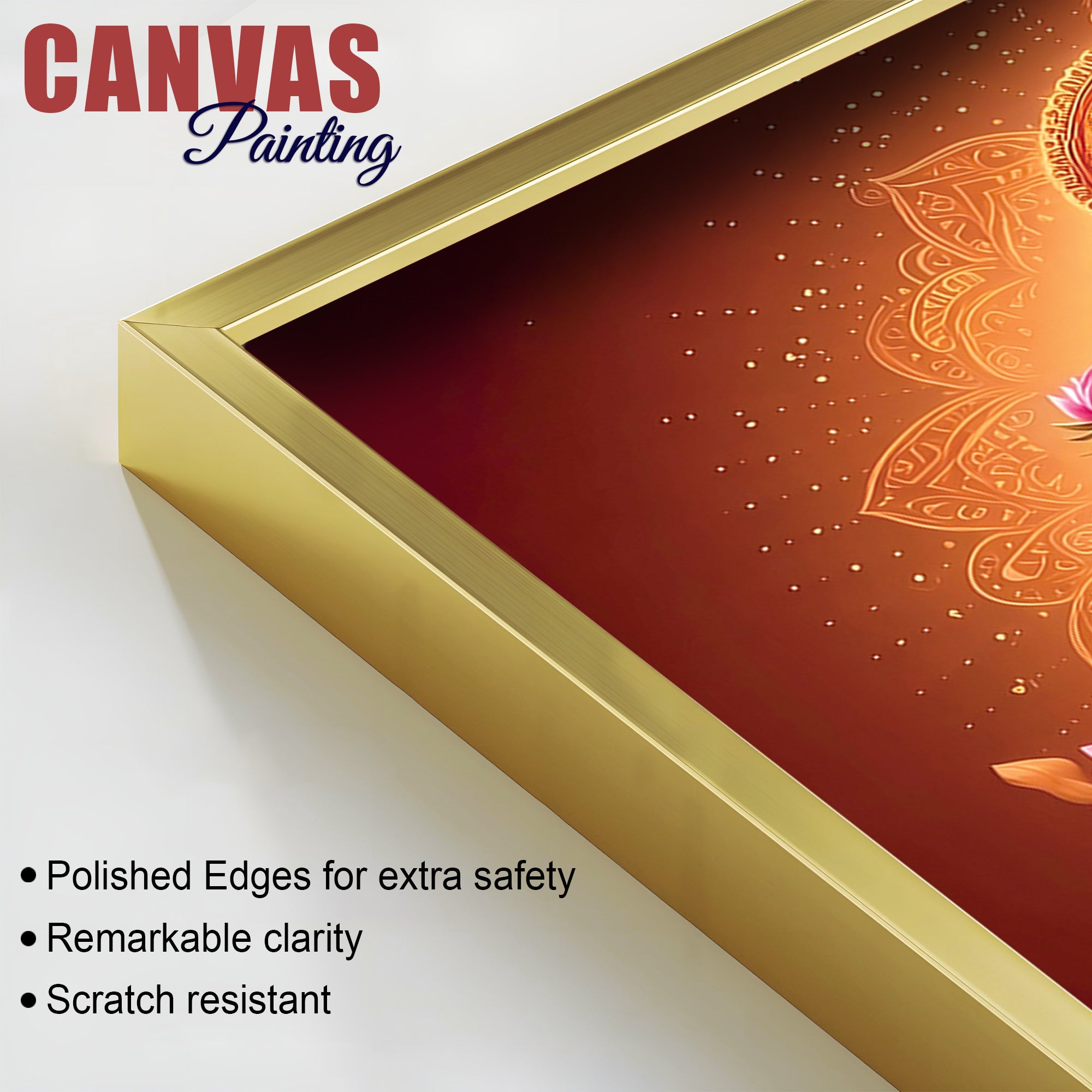 Spiritual Ganpati Bappa Wall Painting for Living Space