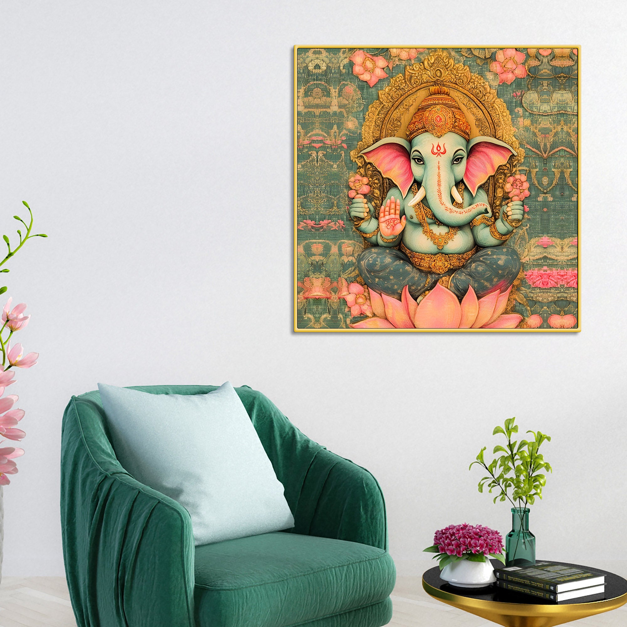 spiritual-ganpati-wall-painting