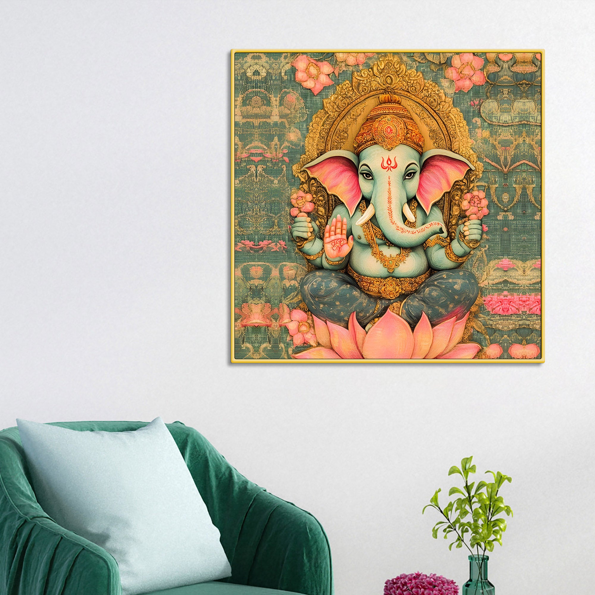 spiritual-ganpati-wall-painting