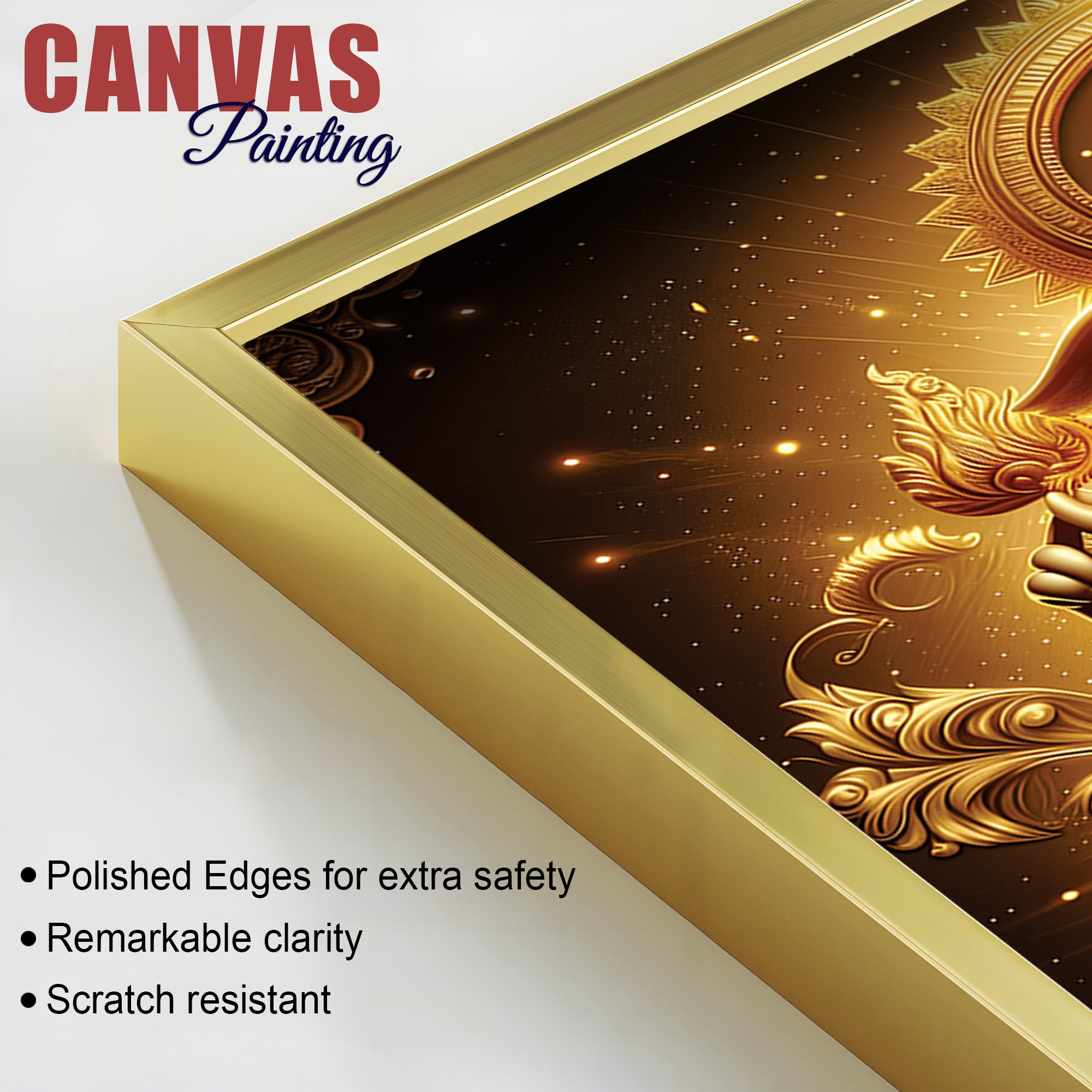 Spiritual Hindu Bappa Ji Wall Painting