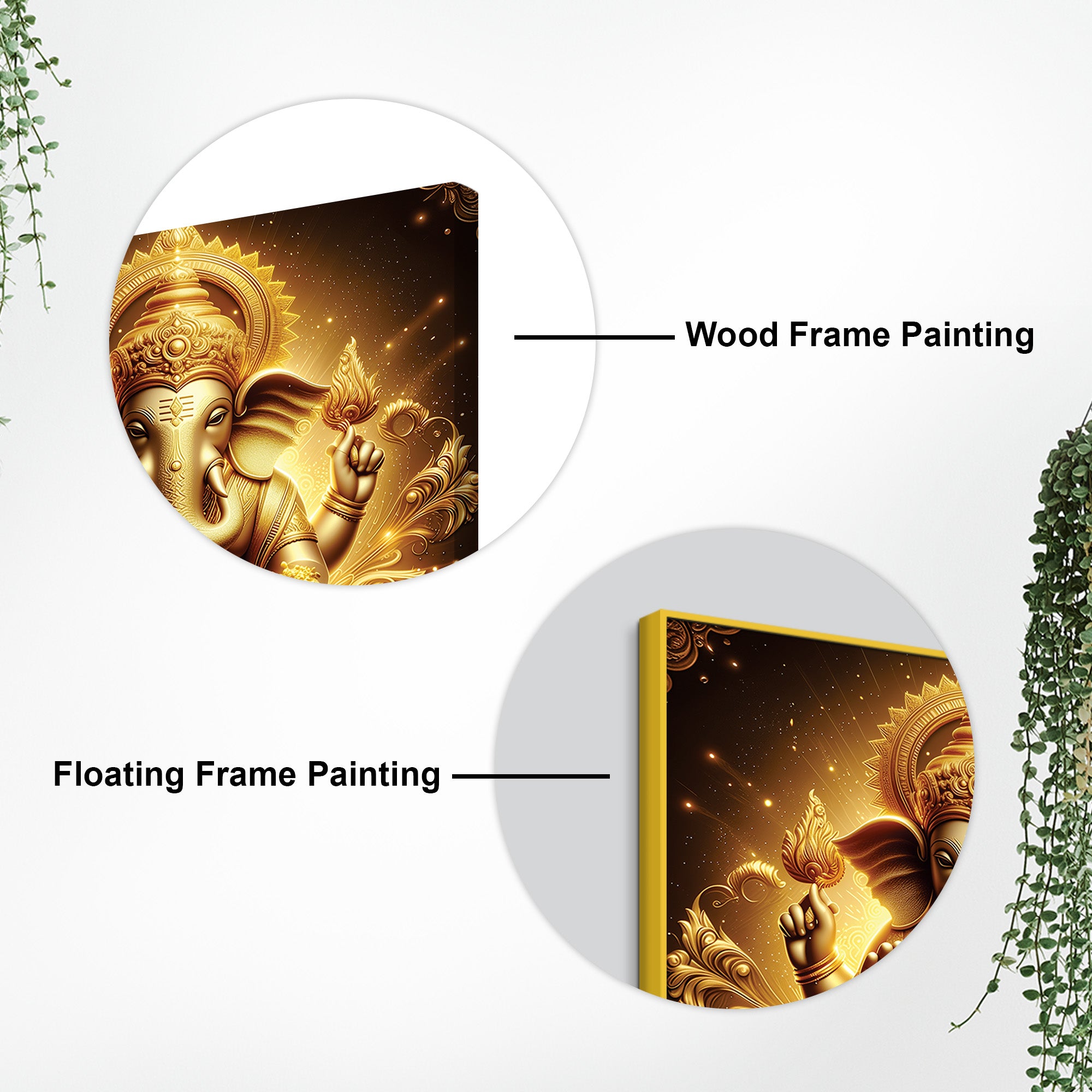 Spiritual Hindu Bappa Ji Wall Painting