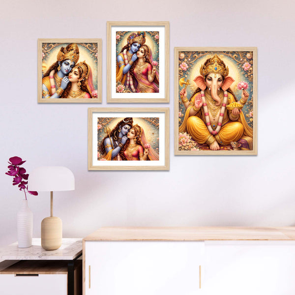 spiritual-hindu-god-art-wall-frame-set-of-four