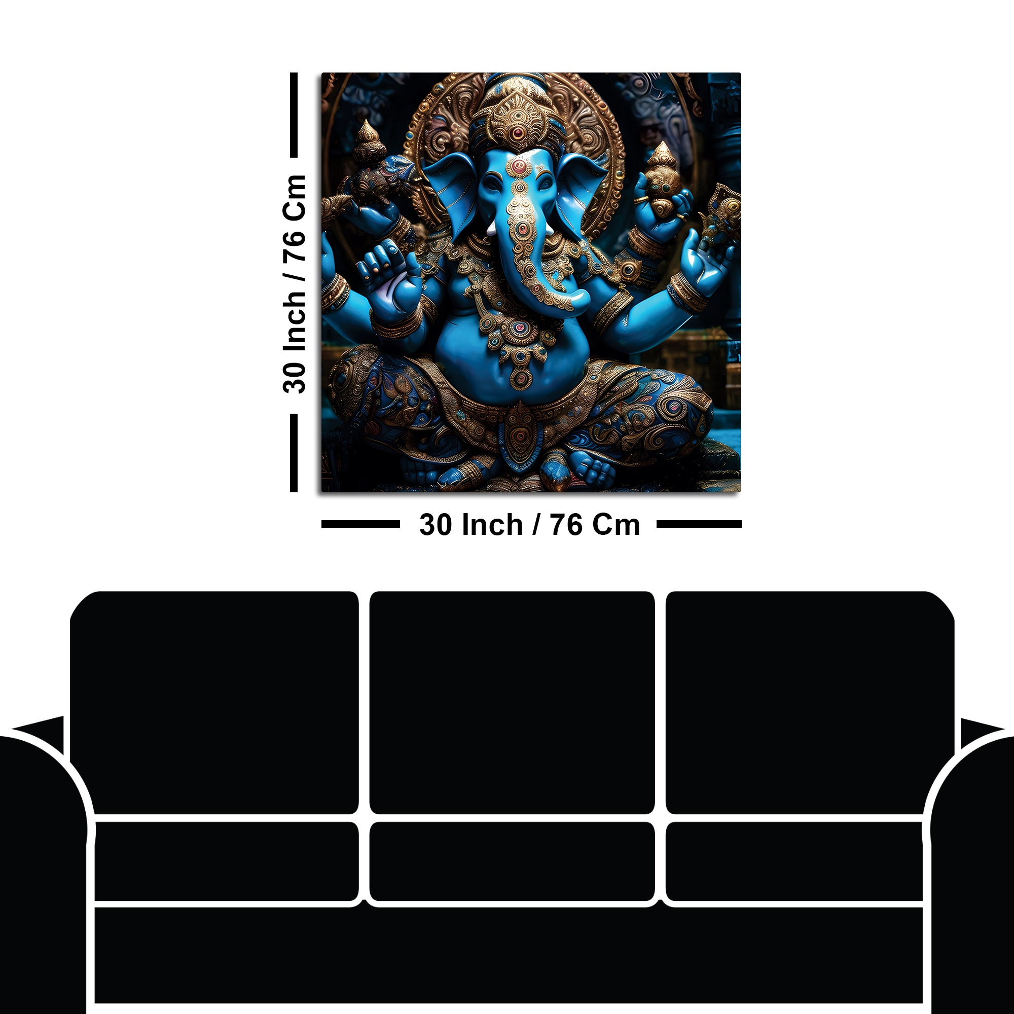 Spiritual Home Décor Ganesh Ji Painting