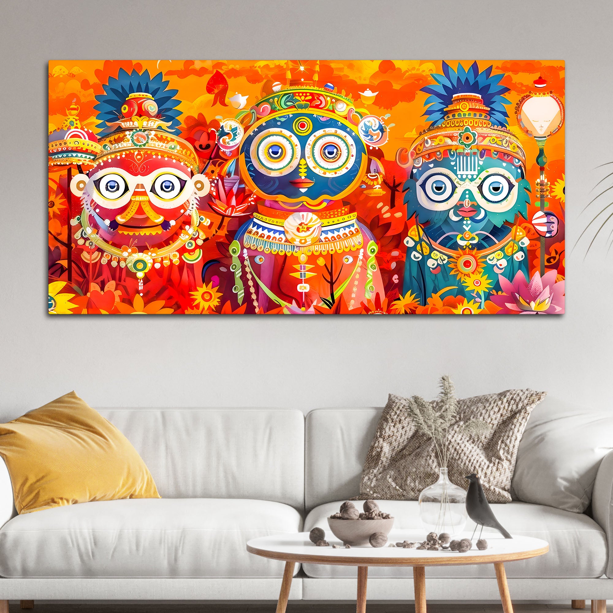Spiritual Jagannath Ji Wall Art Painting for Home Décor