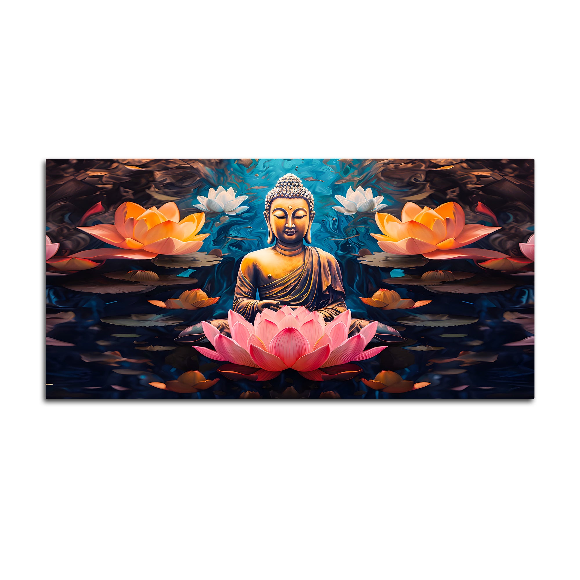 Spiritual Lord Buddha Canvas Painting for Modern Decor