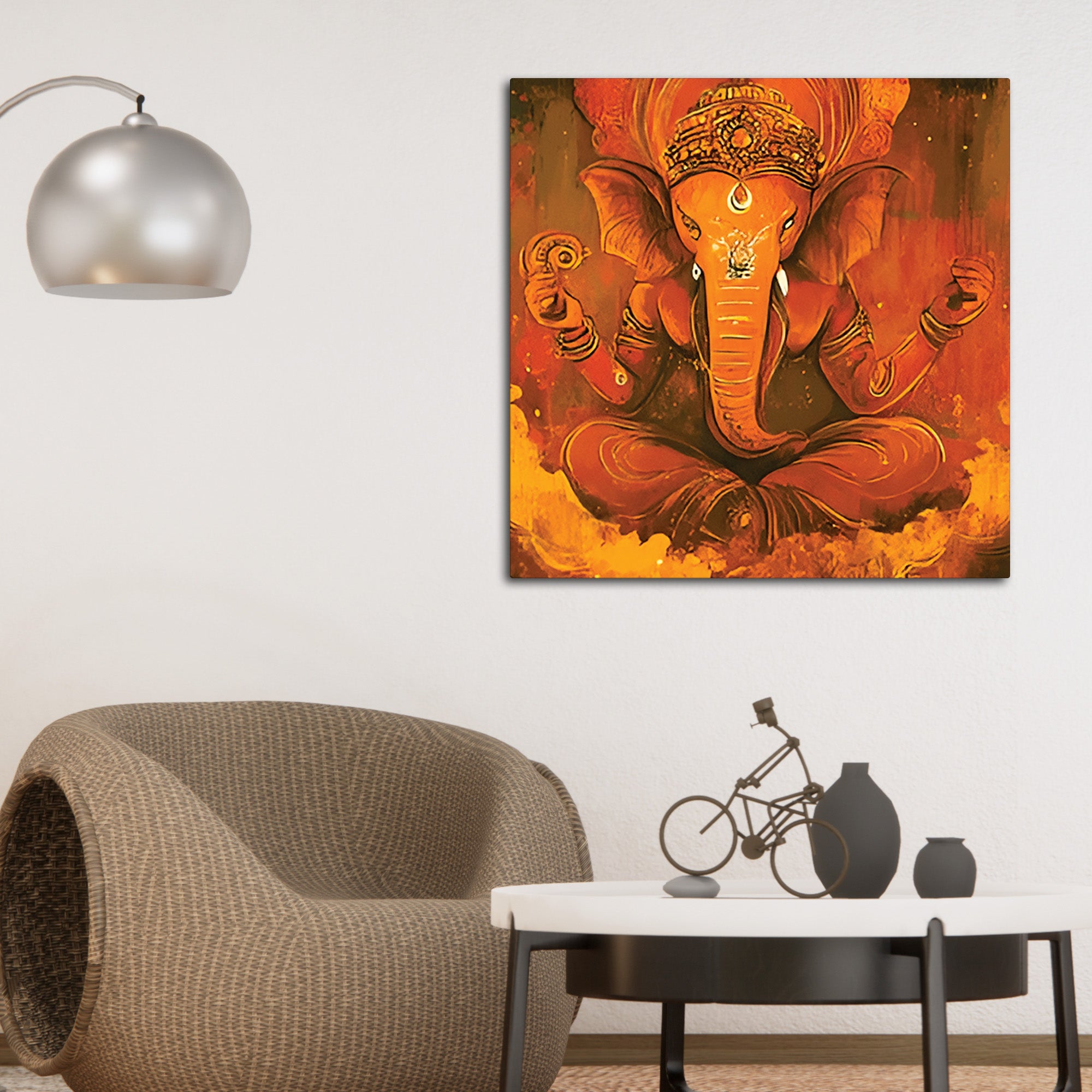 Spiritual Lord Ganesha Painting for Home Decor
