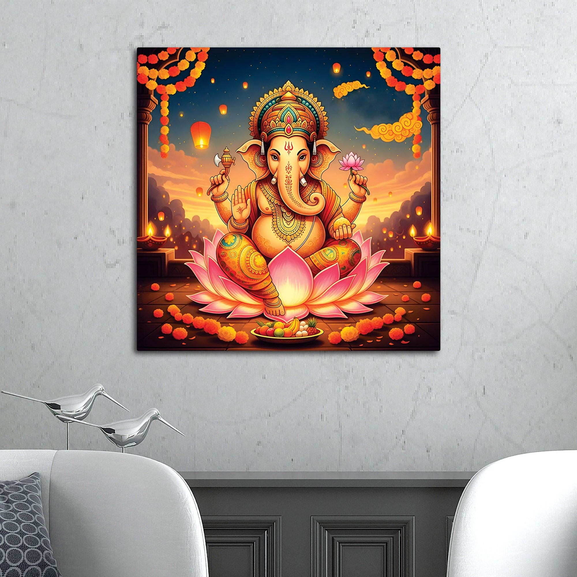 Spiritual Lord Ganpati Ji Painting