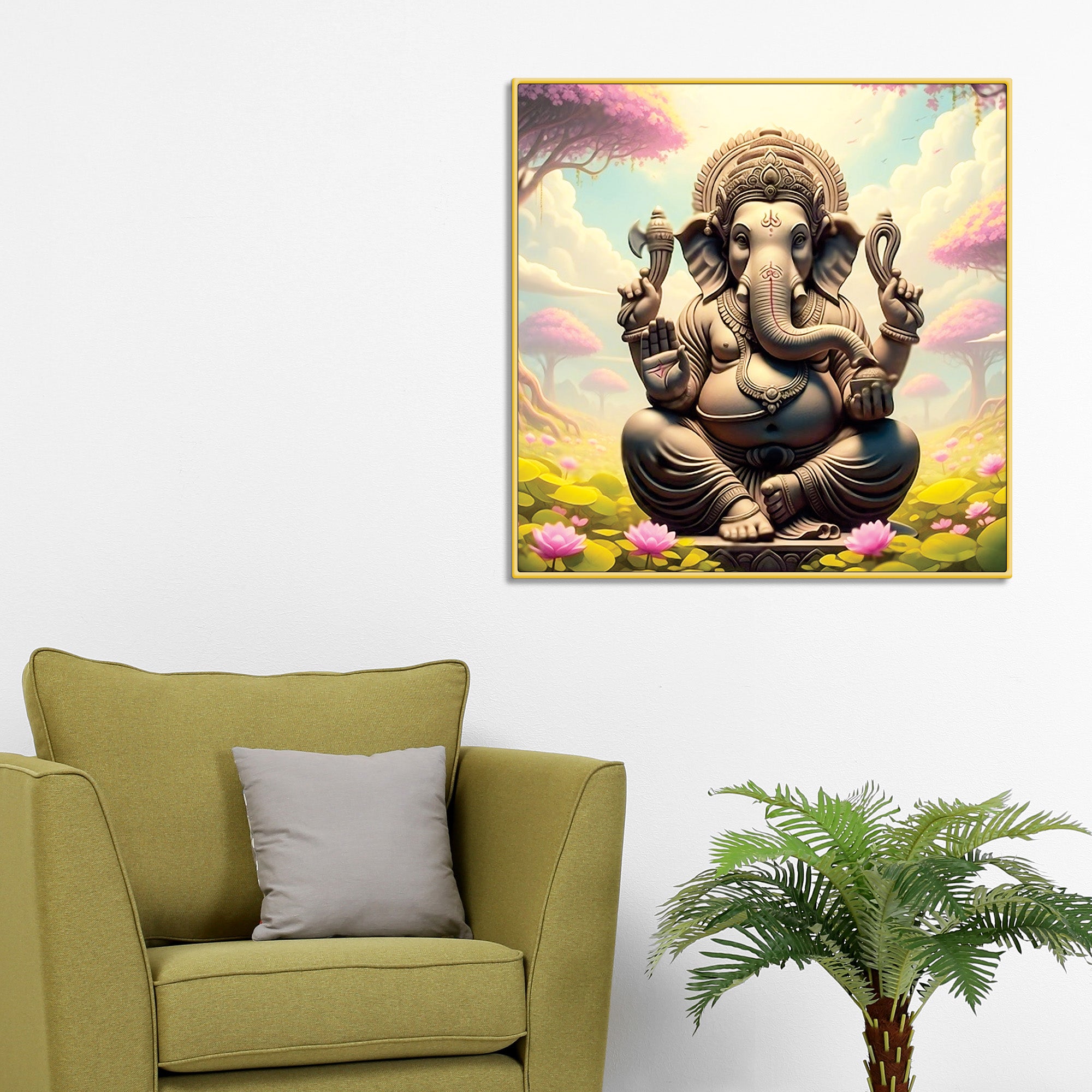 spiritual-lord-ganpati-wall-painting