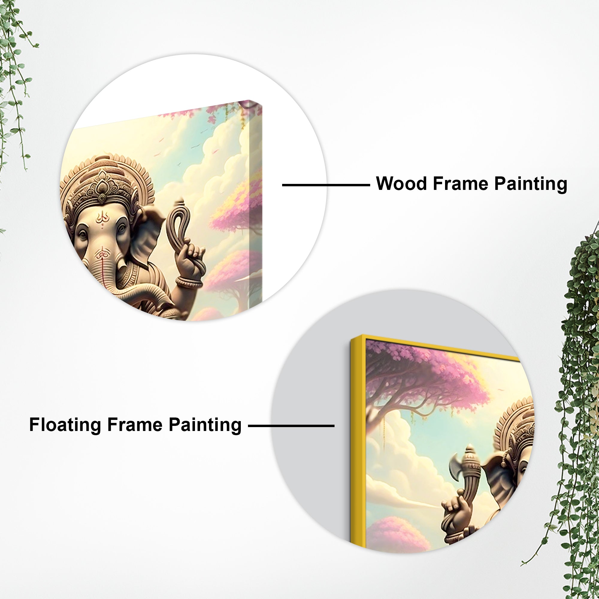 Spiritual Lord Ganpati Wall Painting