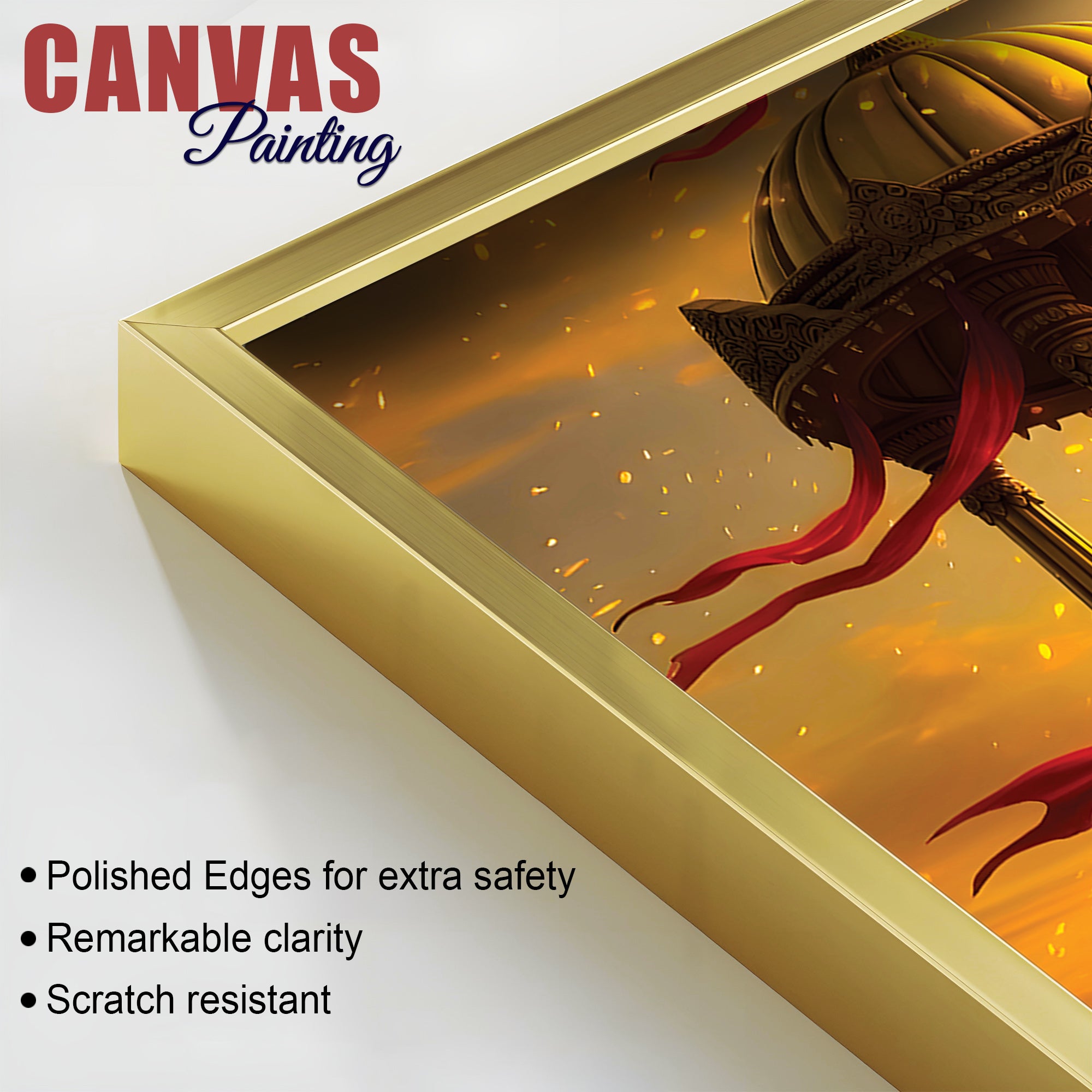 Spiritual Lord Ram Canvas Wall Painting