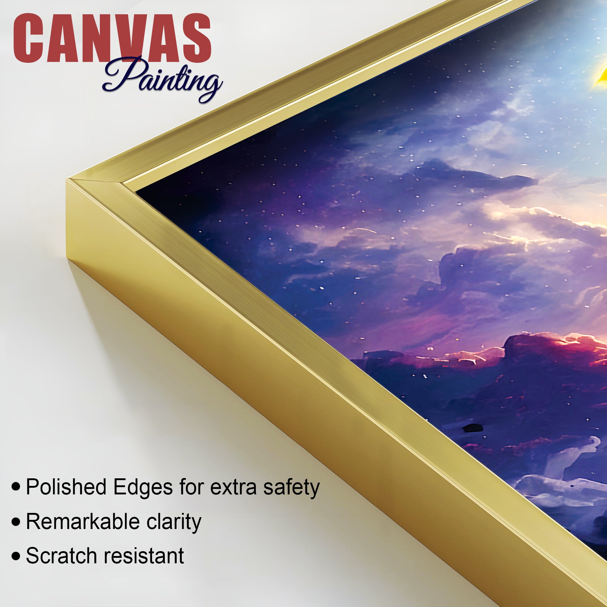 Spiritual Lord Vishnu Canvas Wall Painting for Home & Office