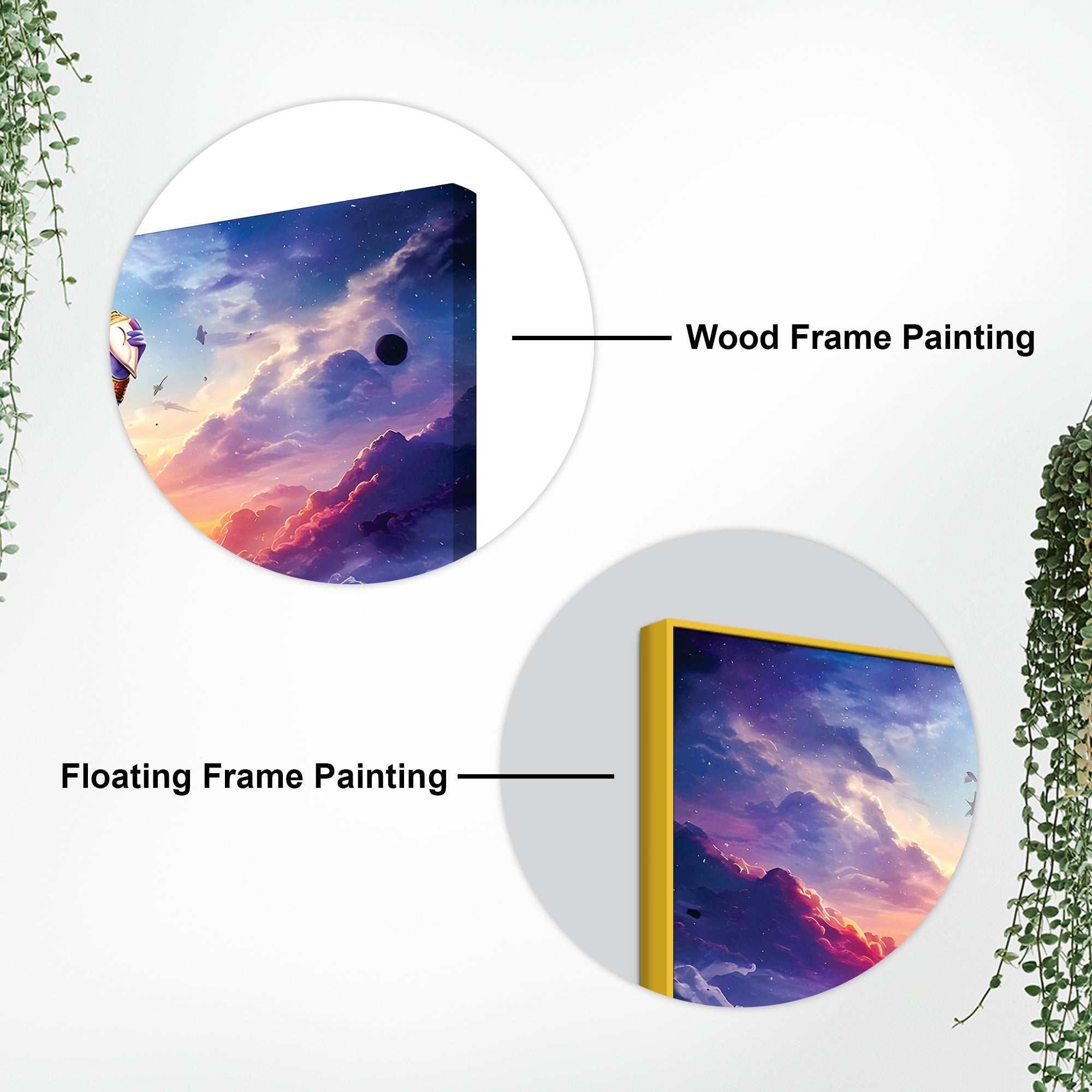 Spiritual Lord Vishnu Canvas Wall Painting for Home & Office