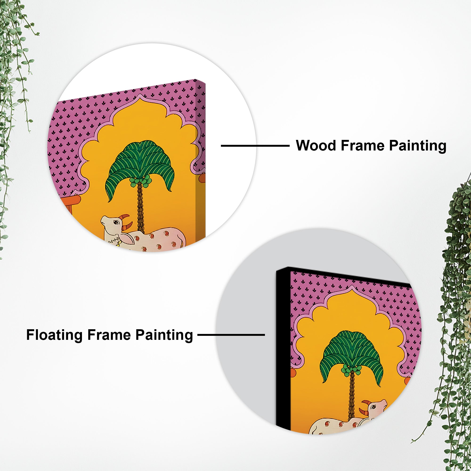 Spiritual Shrinathji Pichwai Art Canvas Wall Painting