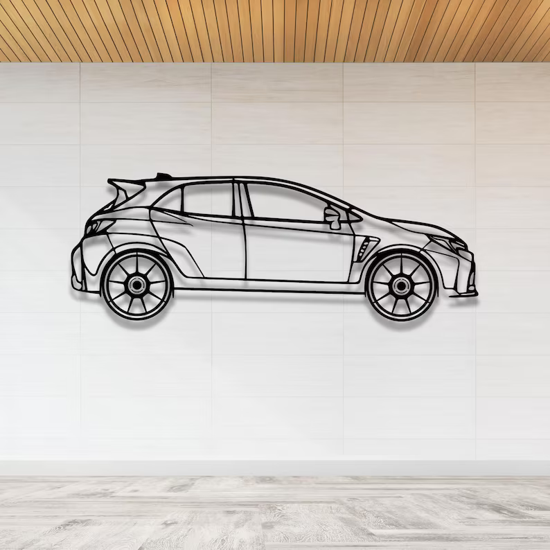 sports-hatchback-car-metal-wall-art-for-living-room-decor