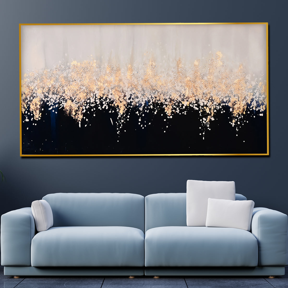 Starry Sky Framed Crystal Glass Painting
