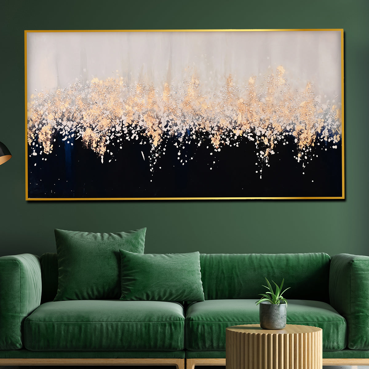 Starry Sky Framed Crystal Glass Painting