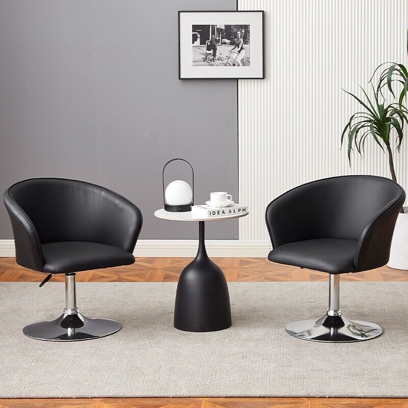Stylish Adjustable Bar Lounge Chair with Curved Back Design