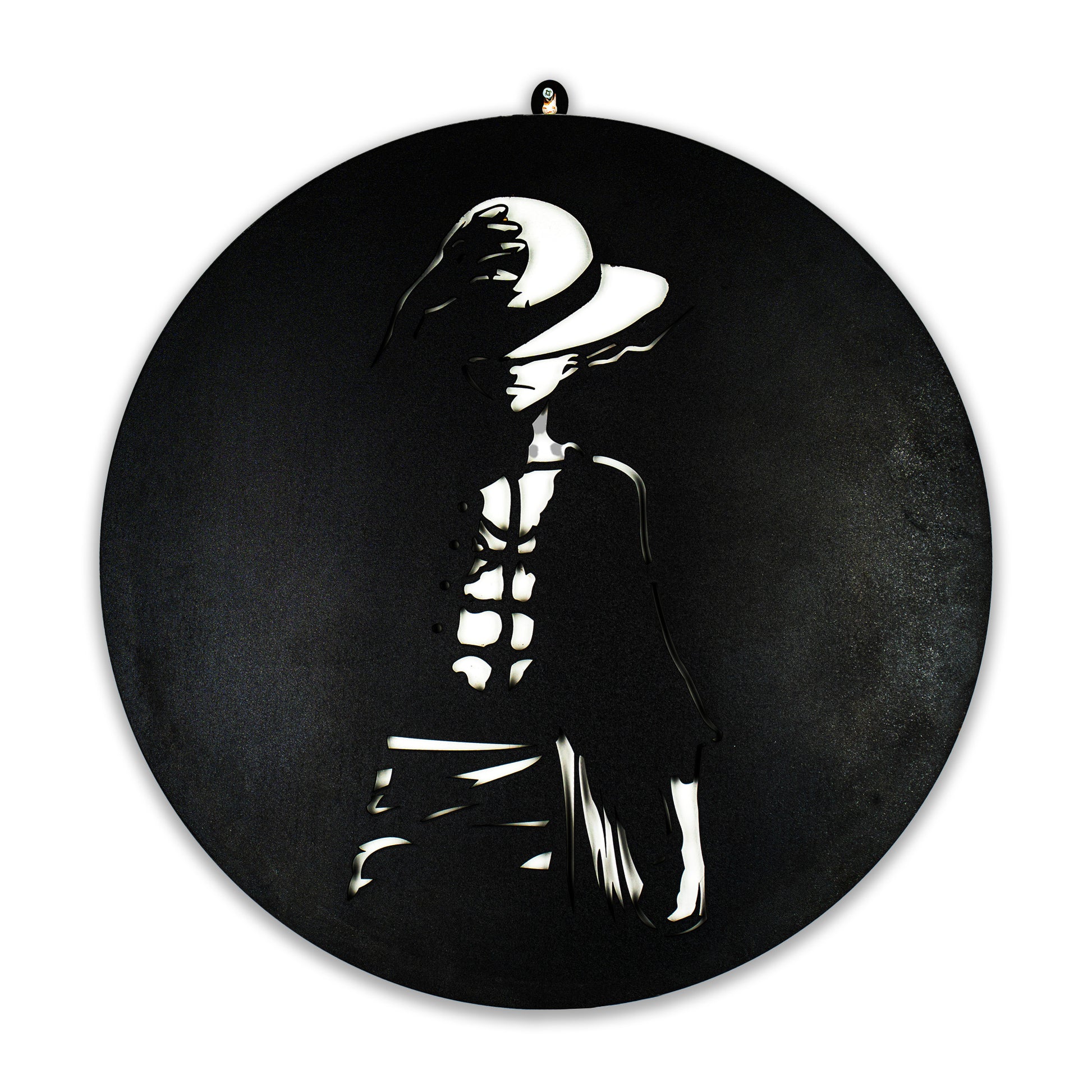 Stylish Anime Wall Art with Hat Design for Anime Fan Wall Decor