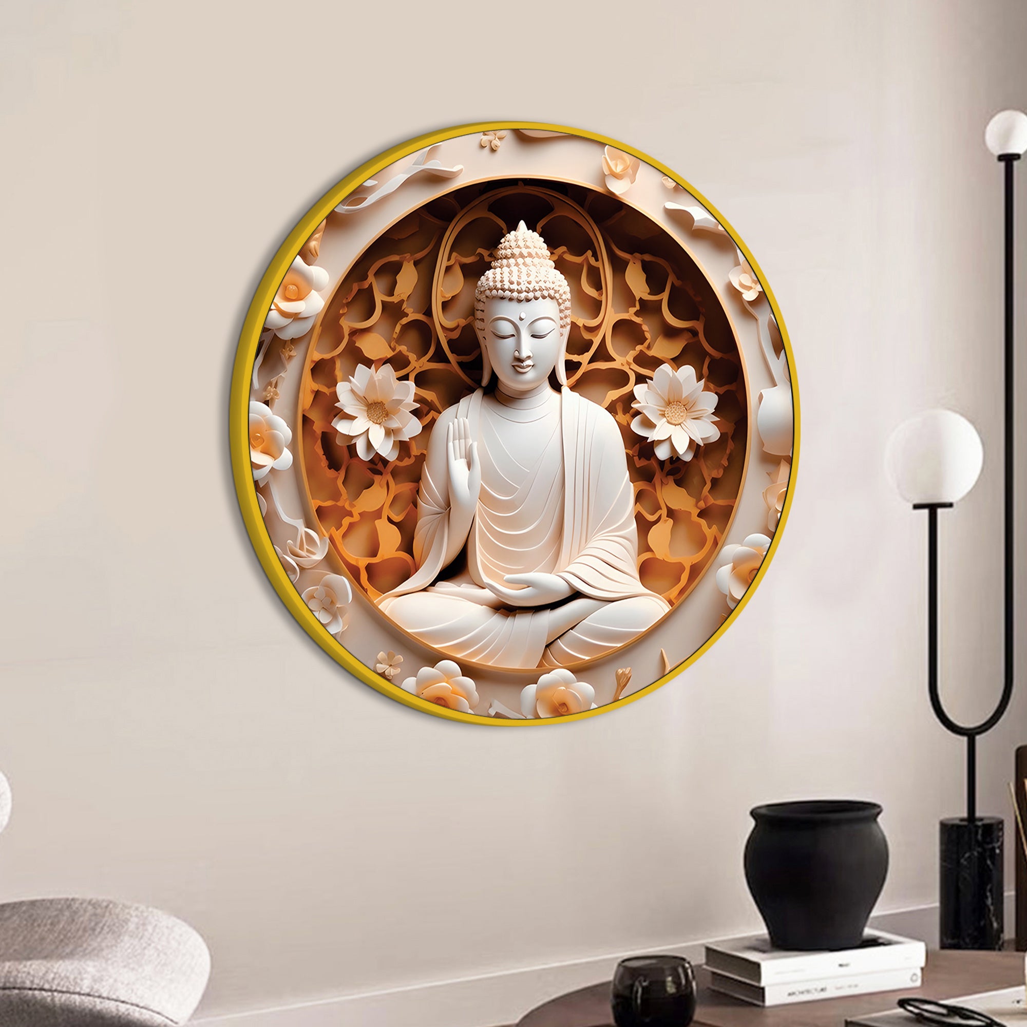 Stylish Buddha Spiritual Home Décor Painting