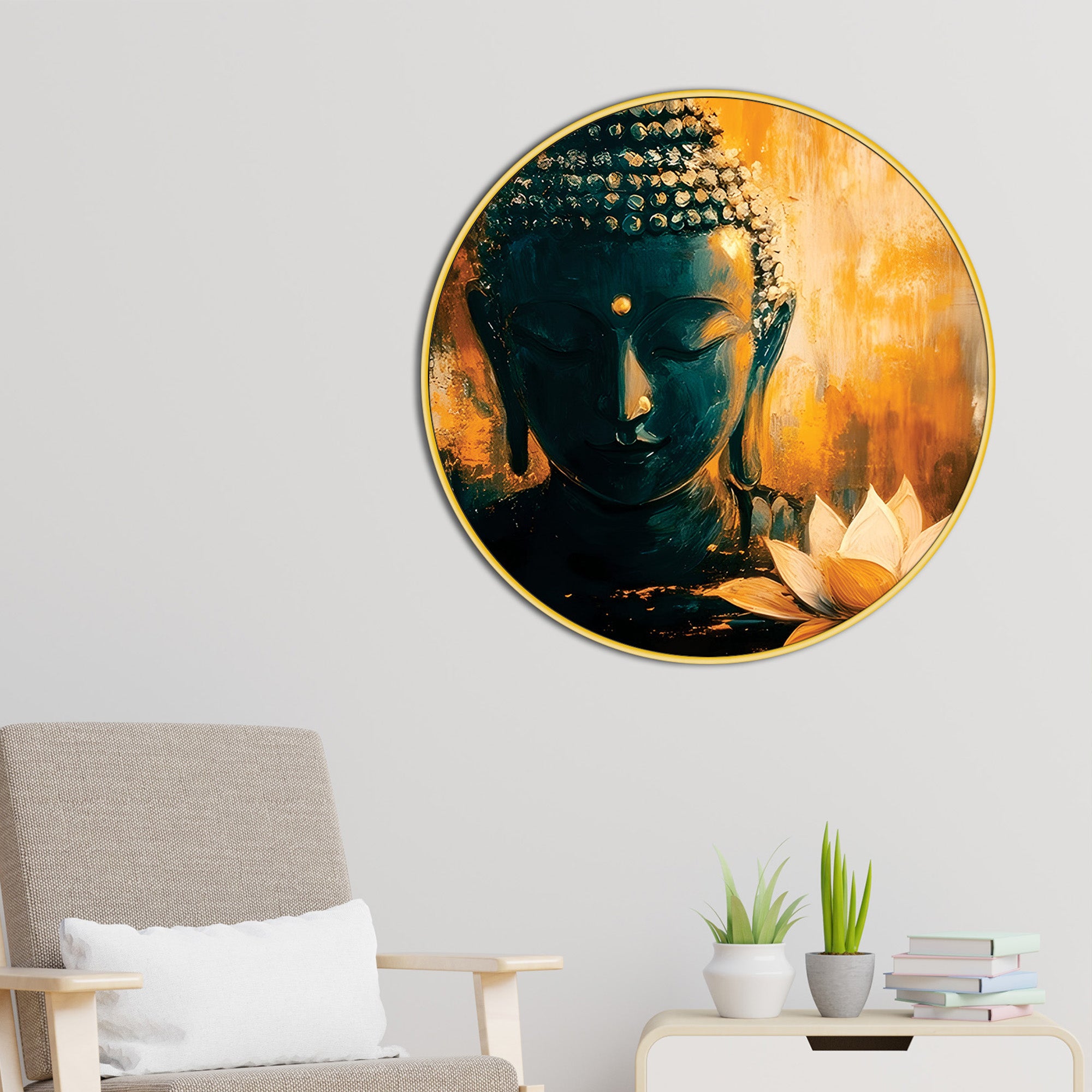 Stylish Buddha Spiritual Painting for Home & Office