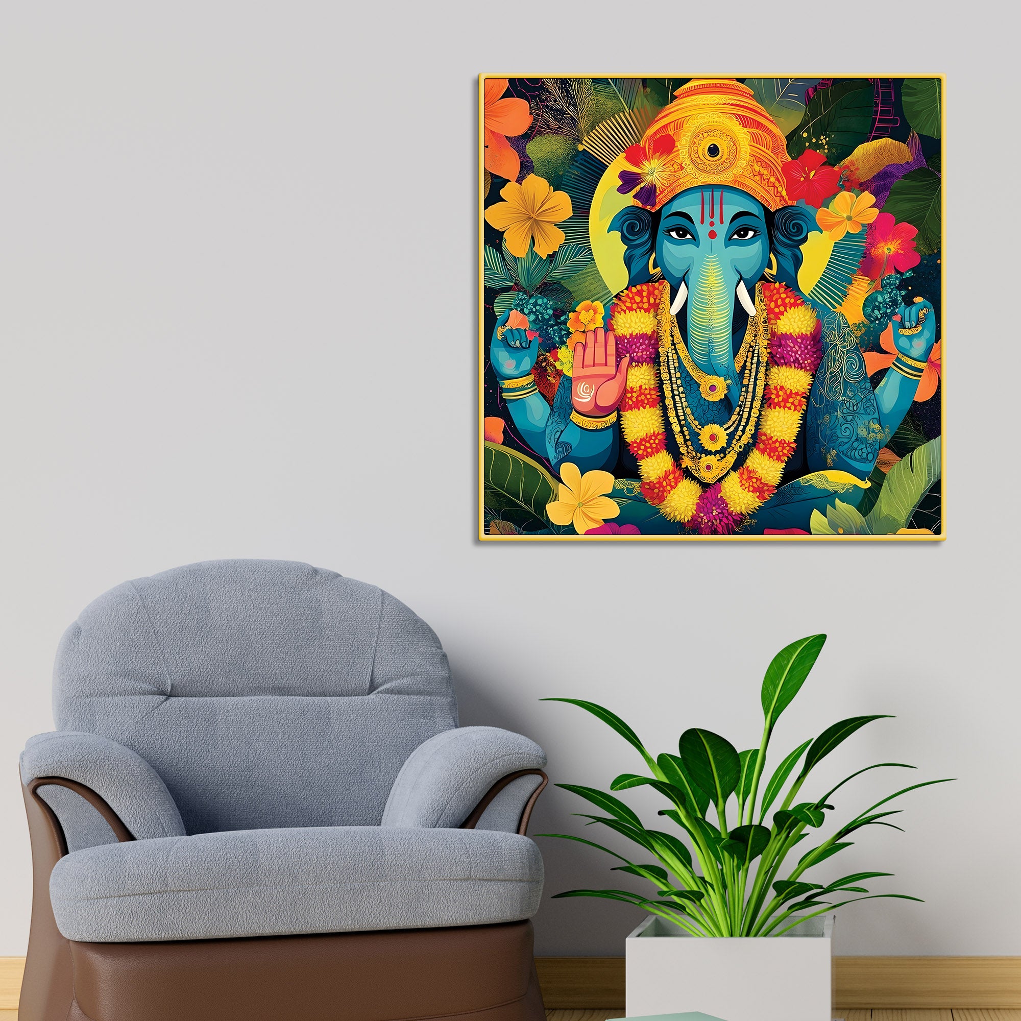 Stylish Ganesha Painting for Office & Home