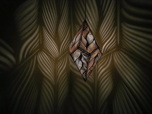 Stylish Laser-Cut Hanging Lamp