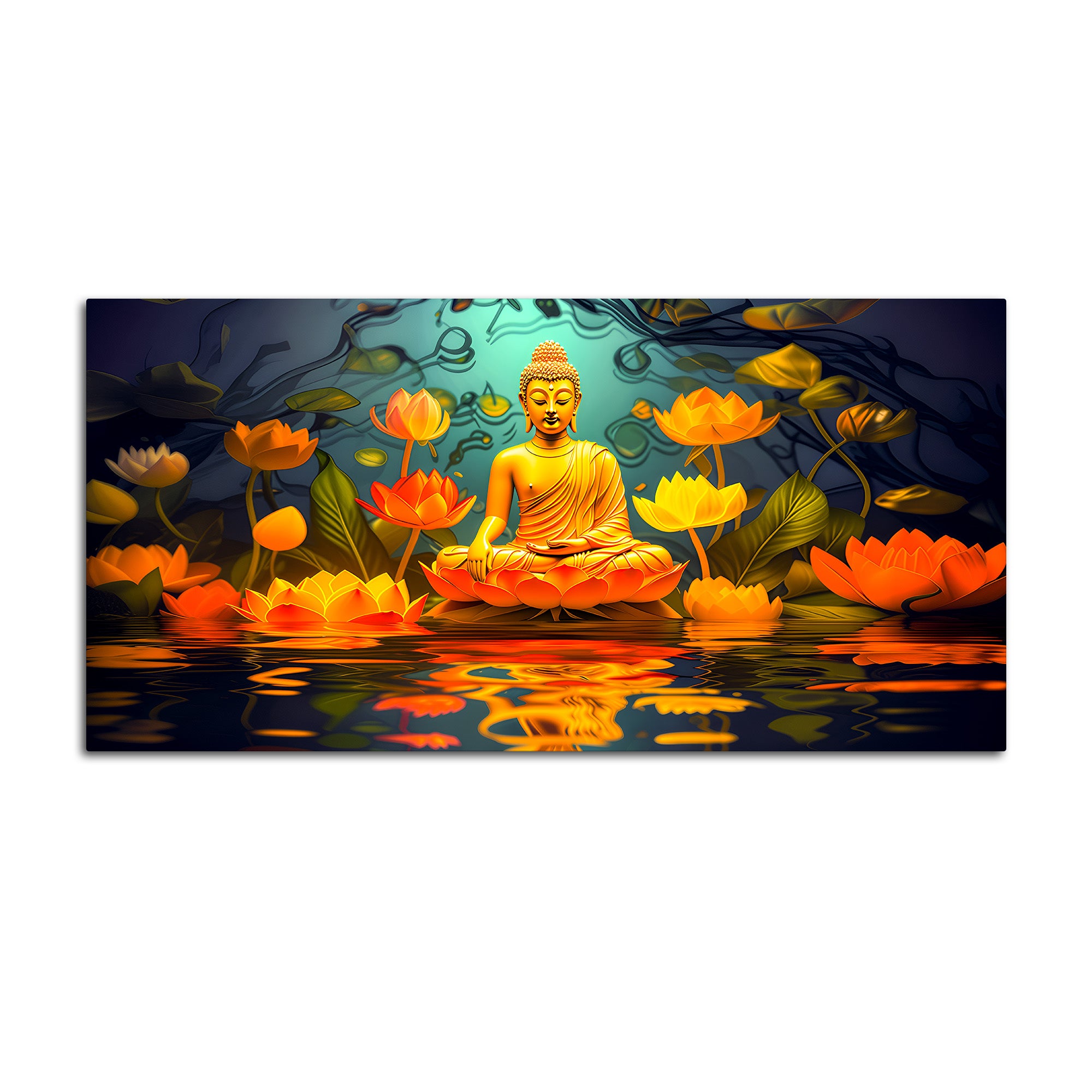 Stylish Luxury Buddha Canvas Painting for Home Decoration
