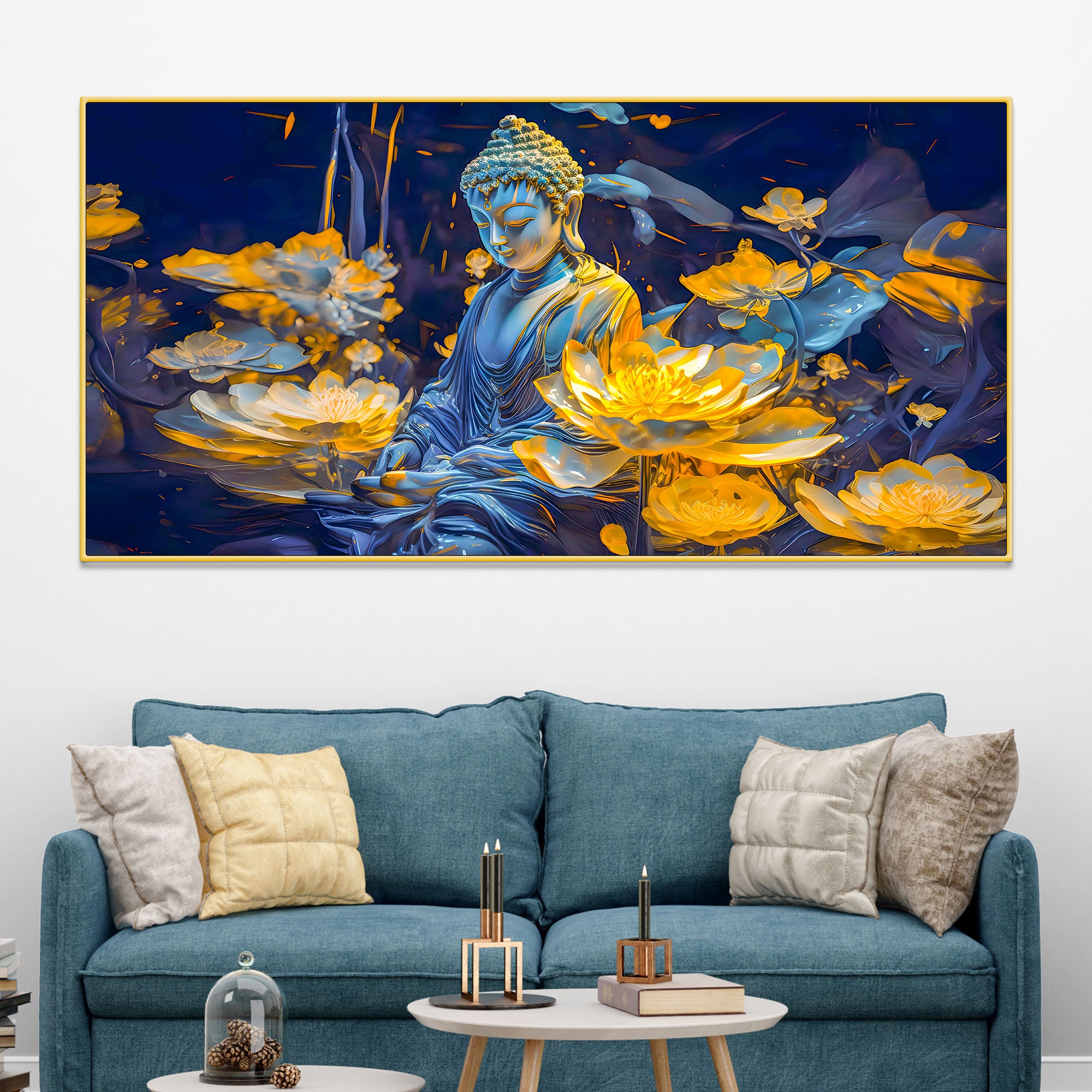 Stylish Luxury Buddha Wall Painting for Premium Interior Decor