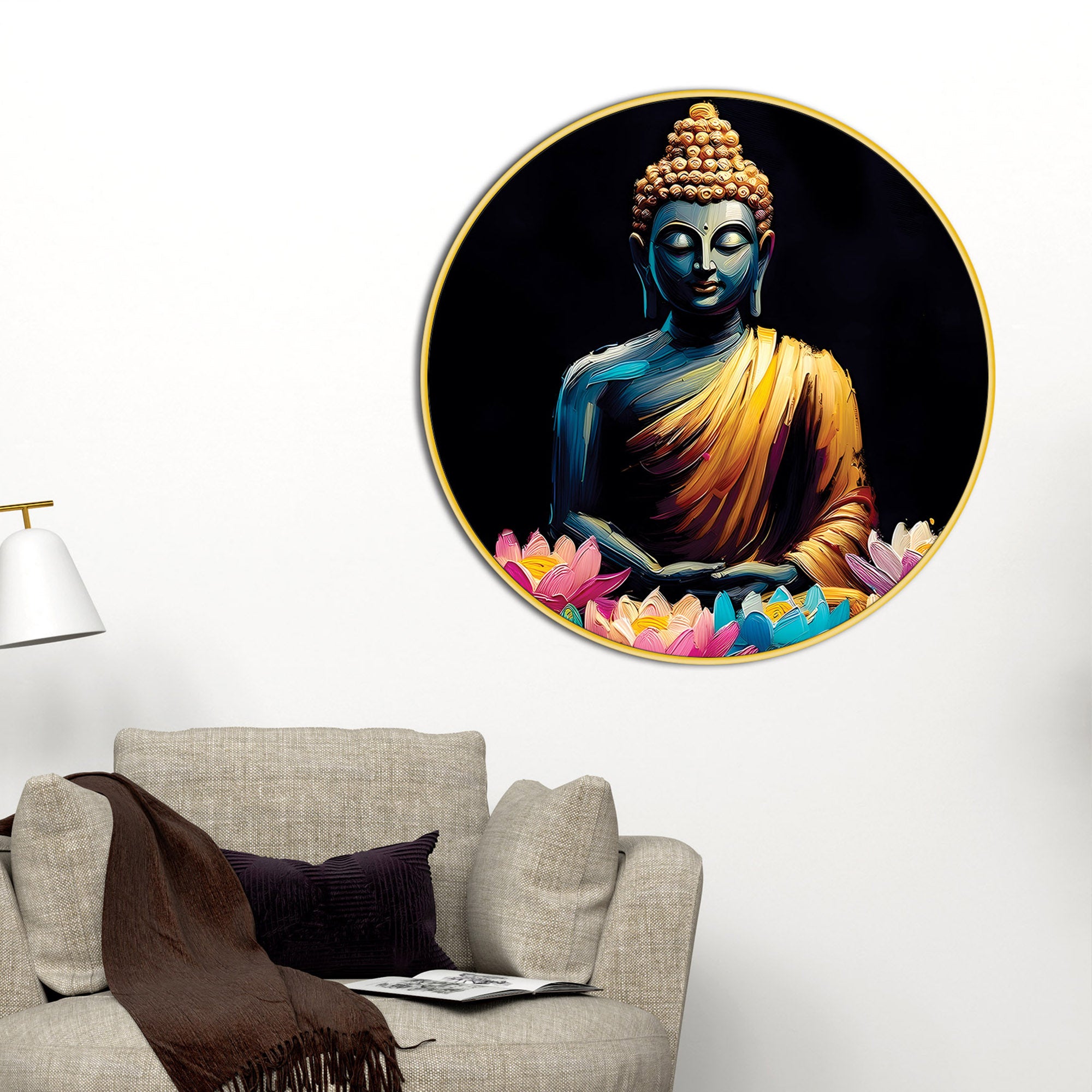 Stylish Spiritual Buddha Painting for Home Décor