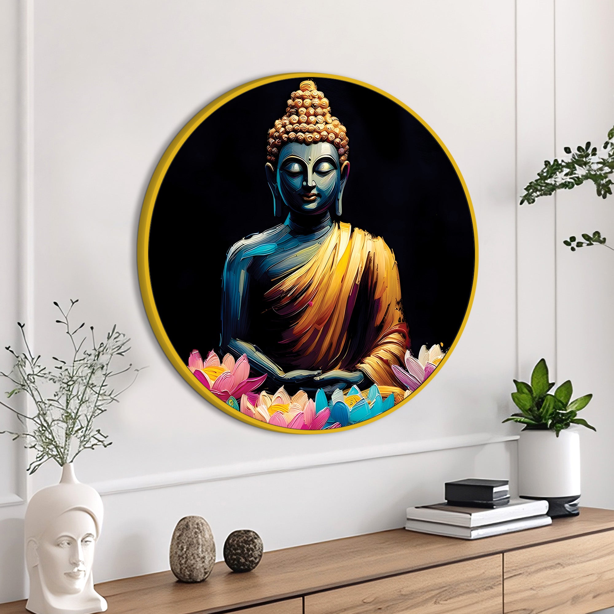 Stylish Spiritual Buddha Painting for Home Décor