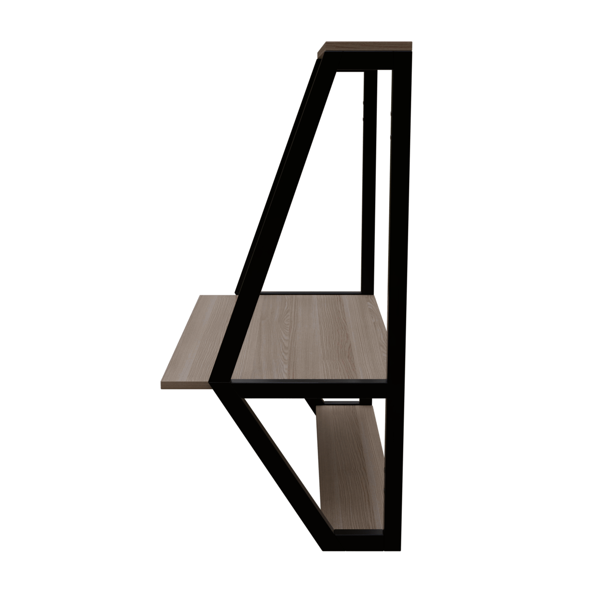 Stylish Wall Mounted Wooden Display Rack for Books & Desk Decor