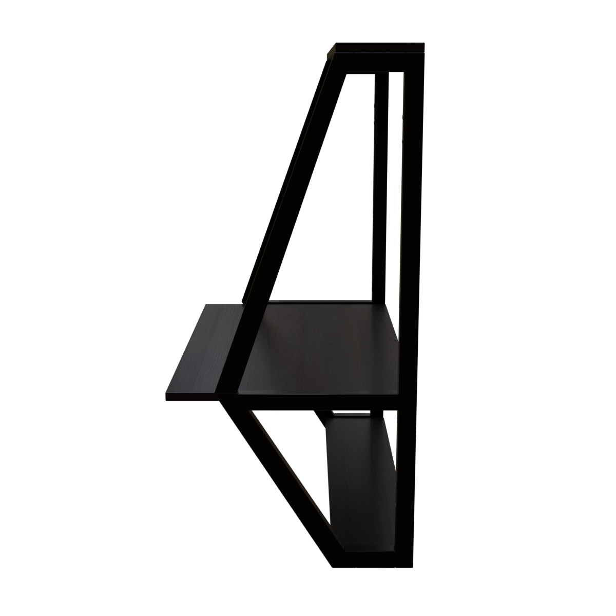 Stylish Wall Mounted Wooden Display Rack for Books & Desk Decor