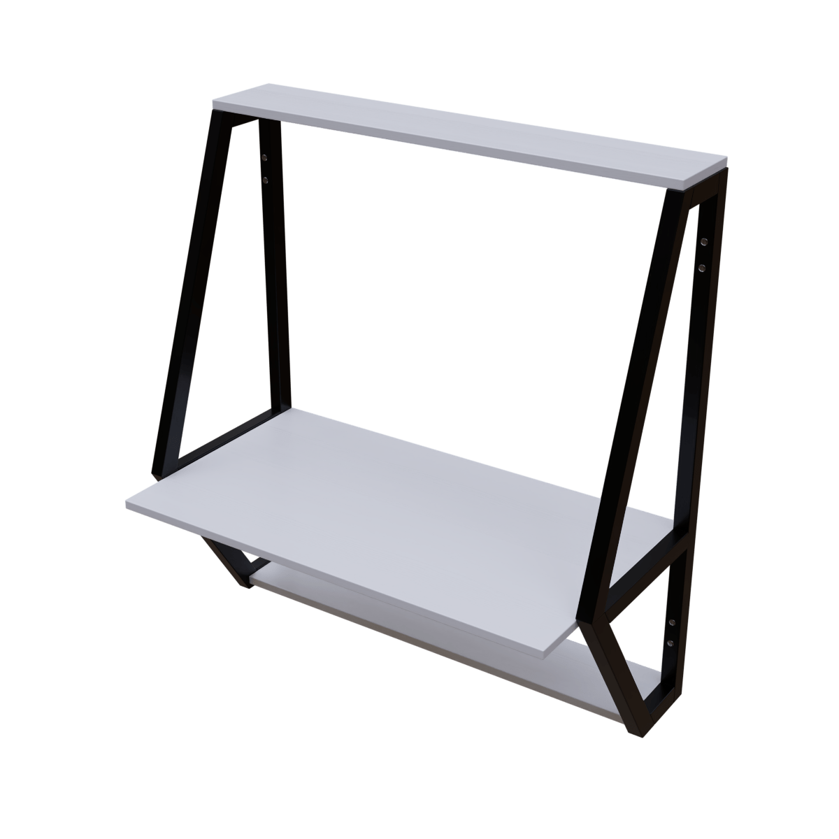 Stylish Wall Mounted Wooden Display Rack for Books & Desk Decor