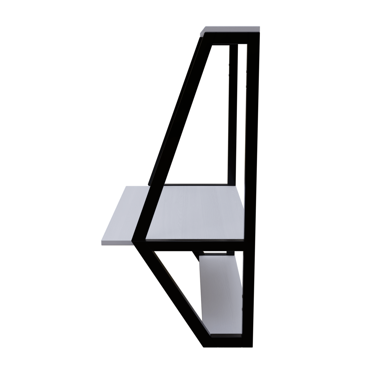 Stylish Wall Mounted Wooden Display Rack for Books & Desk Decor