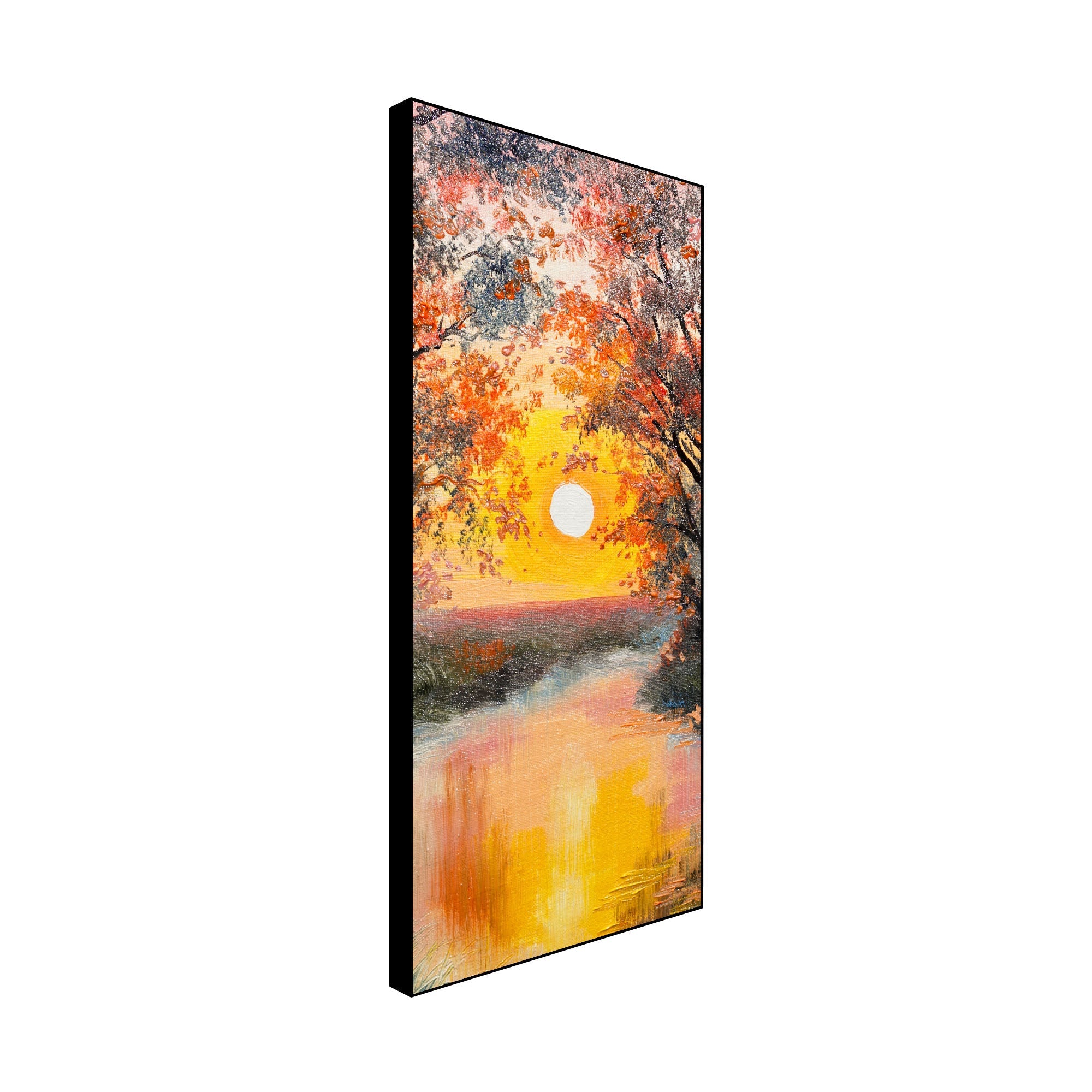 Sunset view Floating Canvas Wall Painting