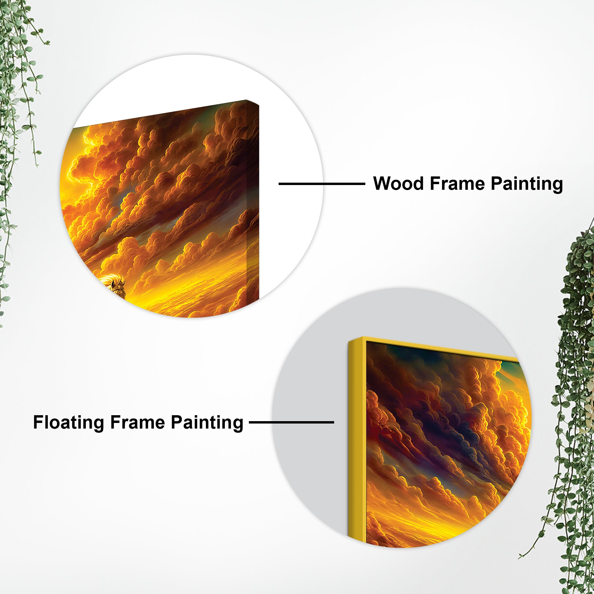 Surya Dev Golden Chariot Premium Wall Painting