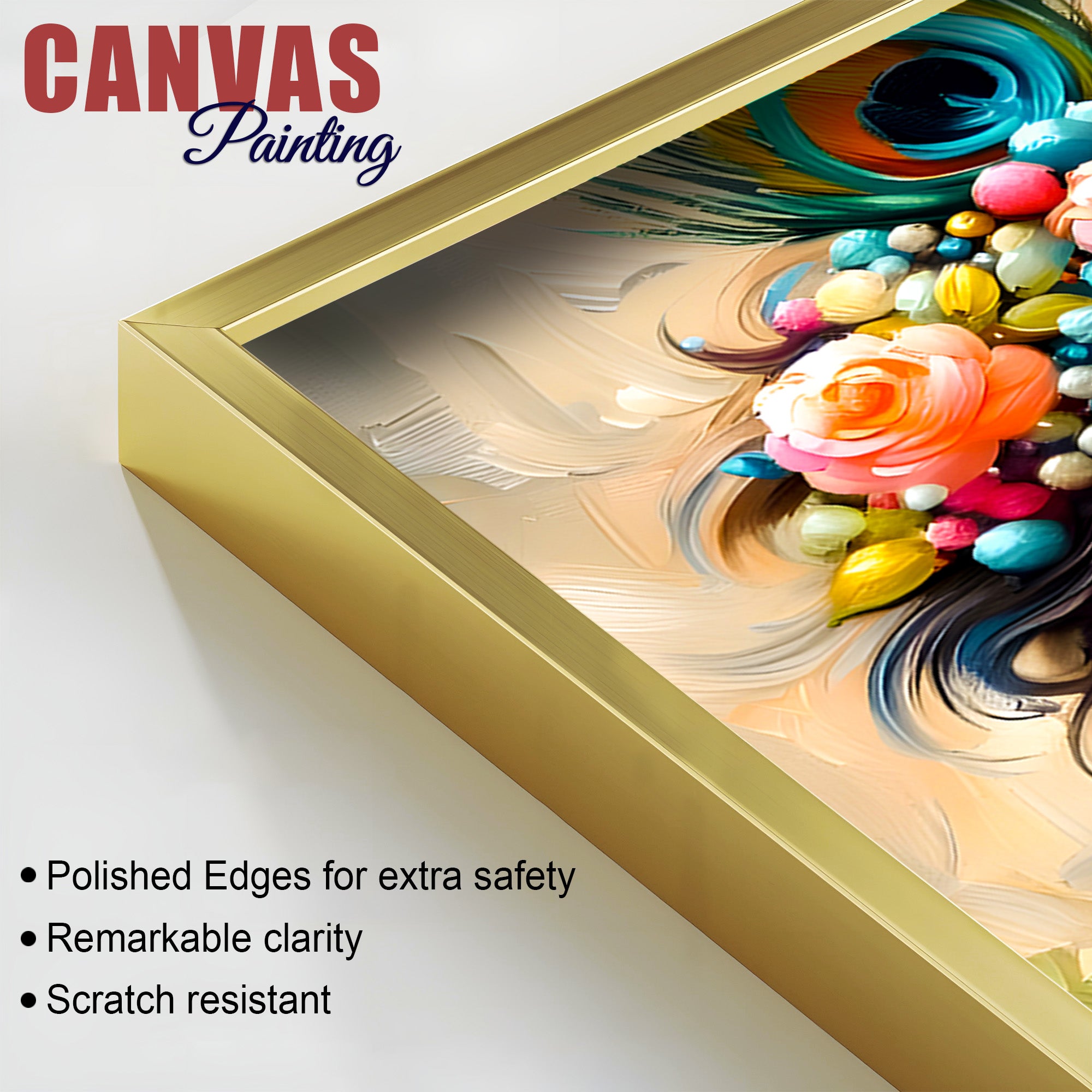 Sweet Bal Gopal Shri Krishnaji Modern Wall Art Canvas Painting for Home & Office