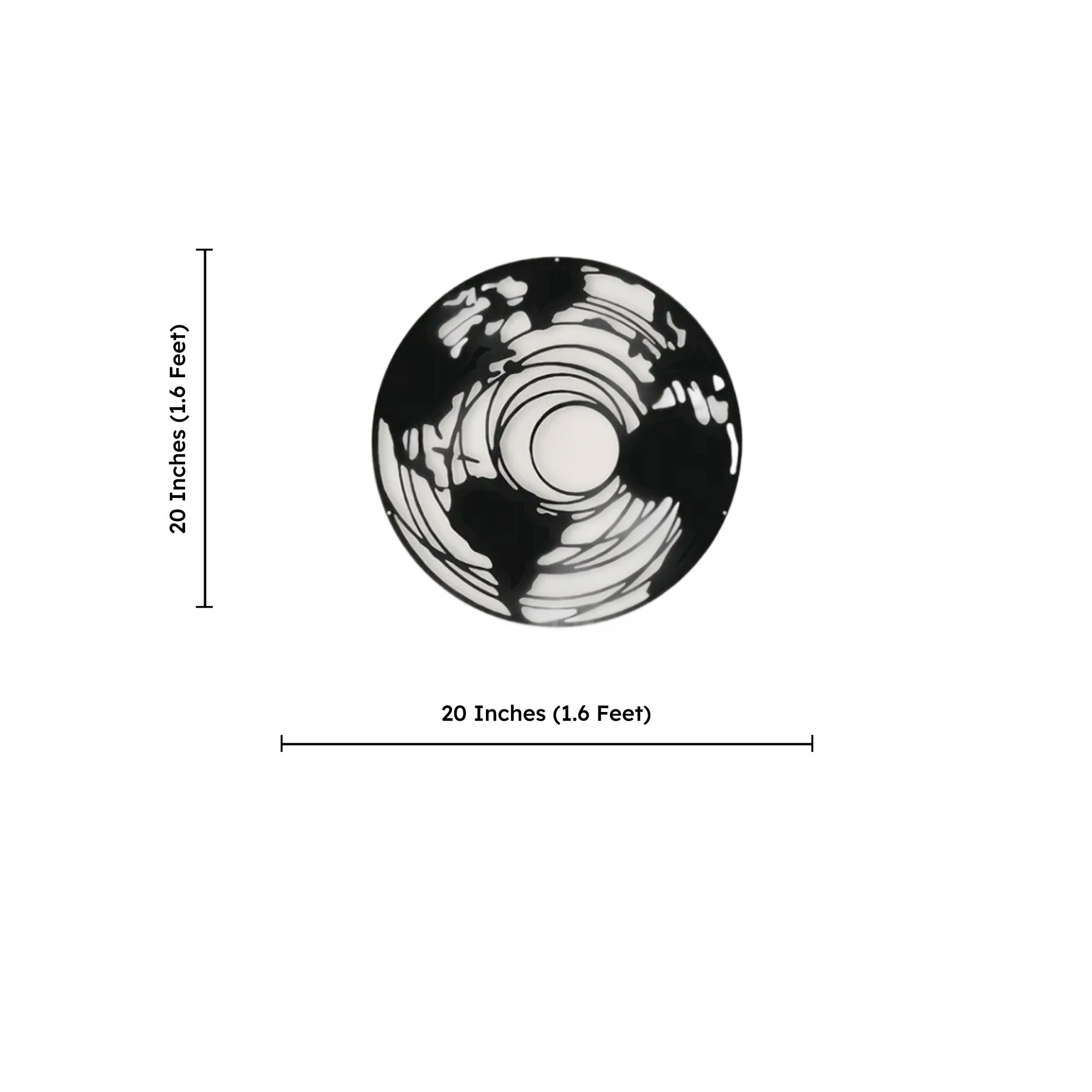 Terrestrial Modern Design Metal Artwork Wall Decor