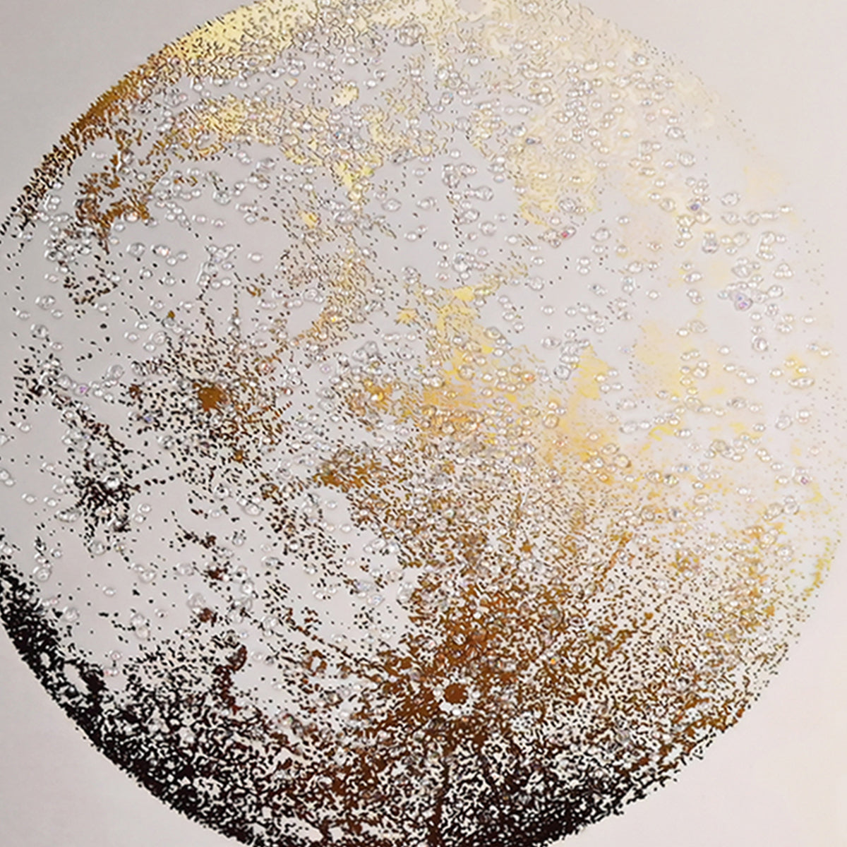 The Stars of Galaxy Framed Crystal Glass Painting Set of 3