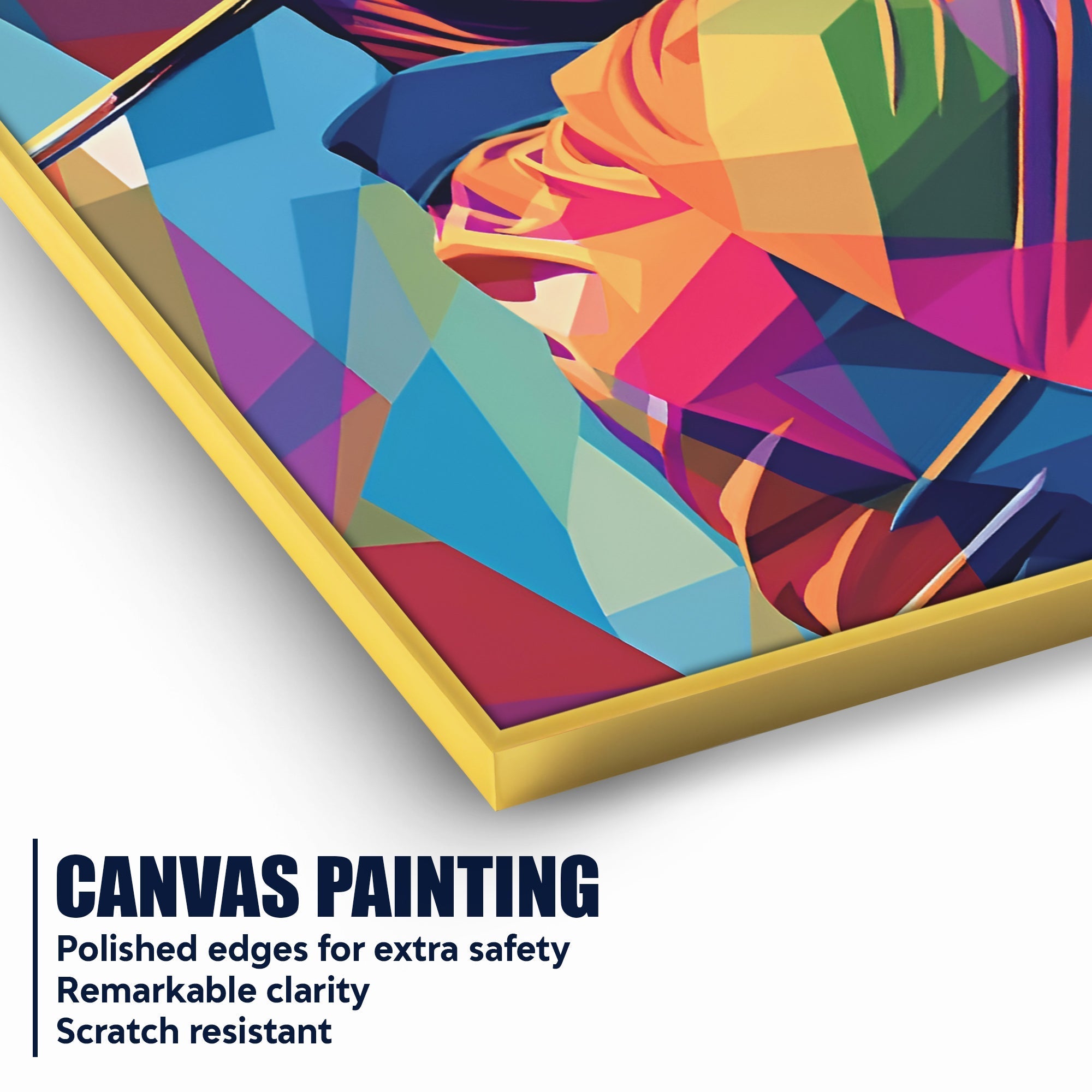 Tiger Wood Cotton Canvas Wall Painting