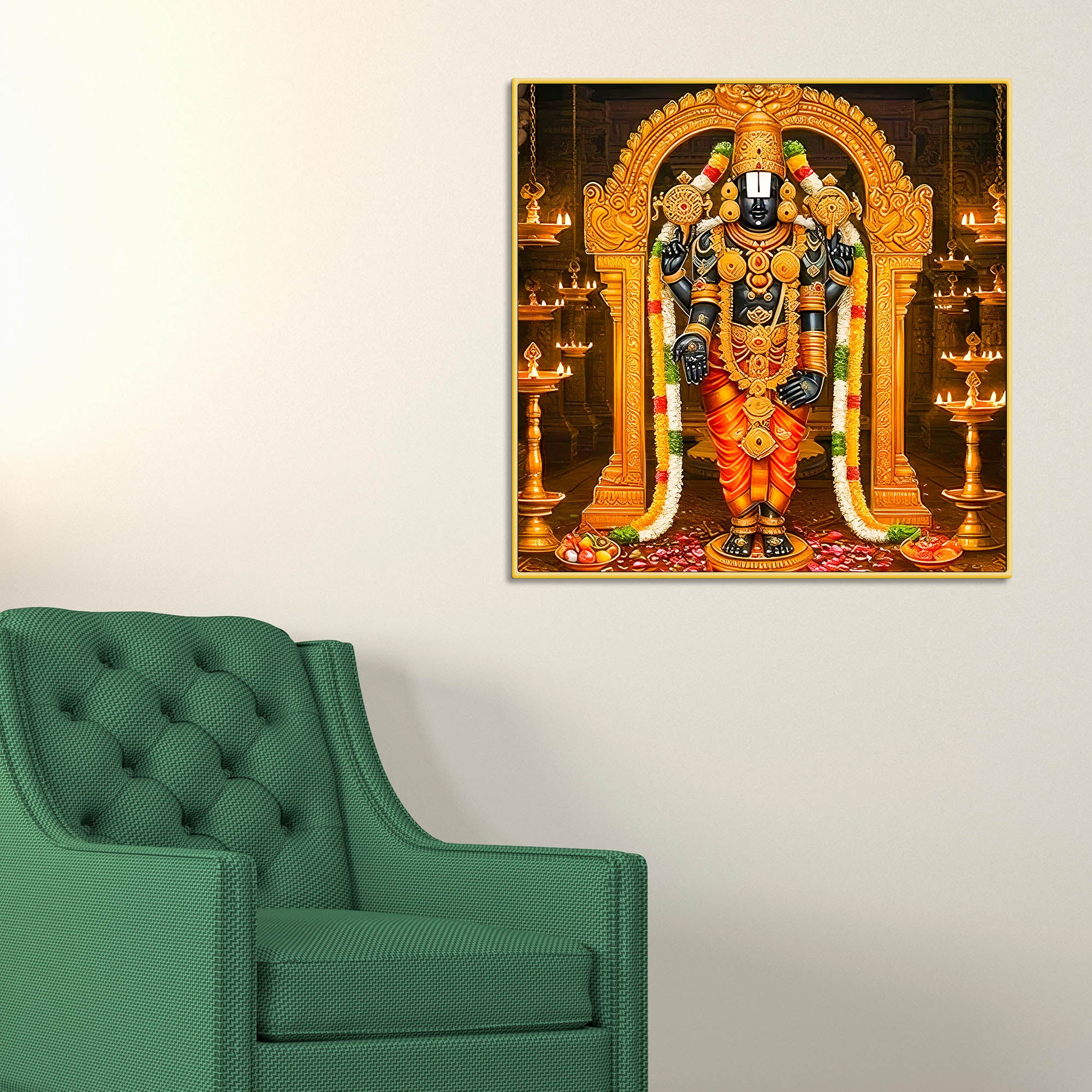 Tirupati Balaji Premium Canvas Wall Painting for Home
